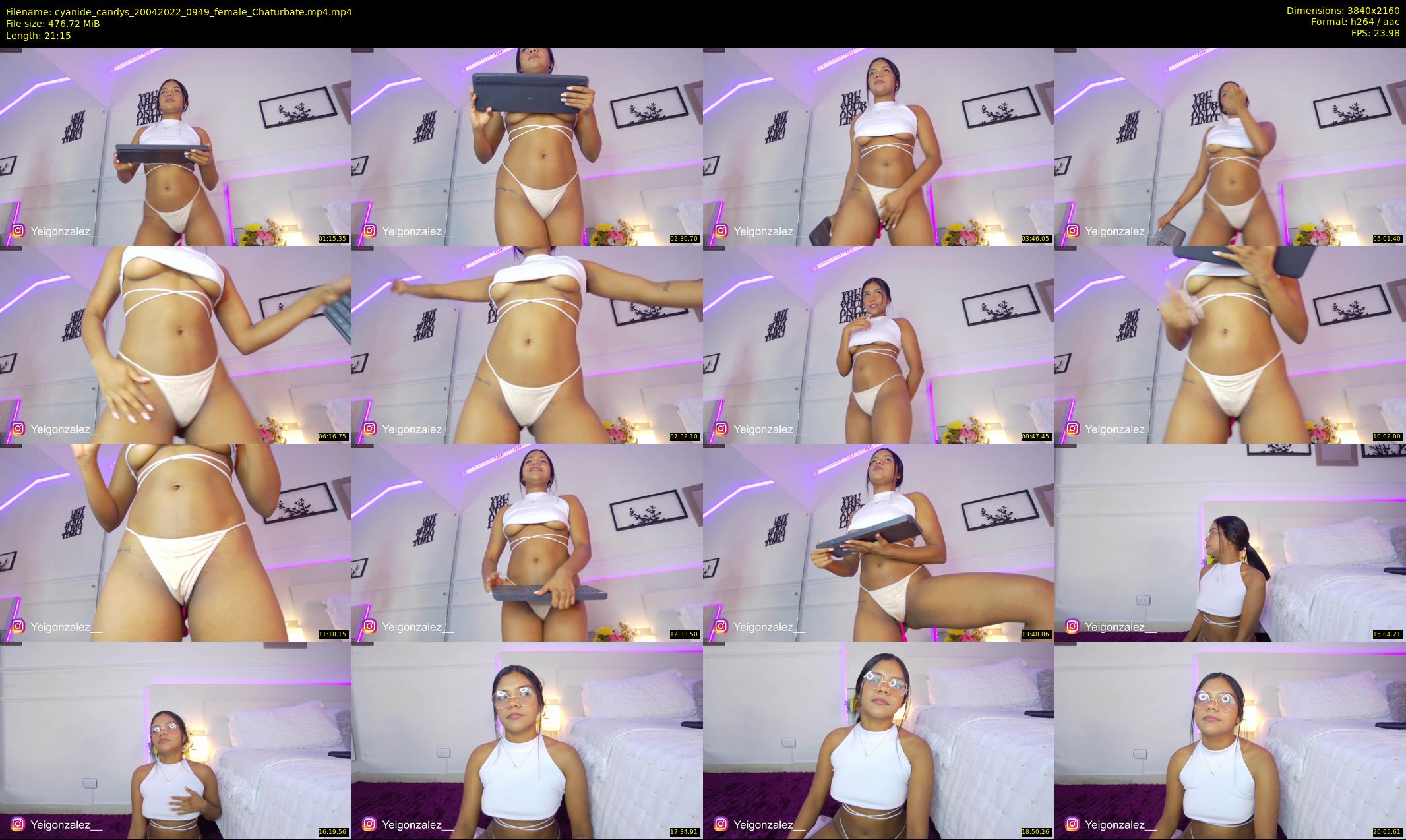 cyanide_candys — 22 minute Chaturbate female cam show recording, 4K, Apr 20, 2022