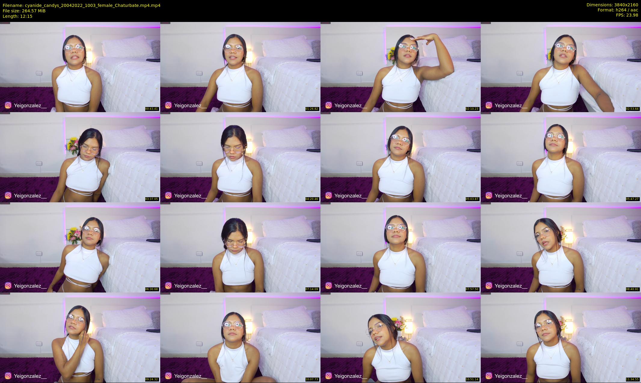 cyanide_candys — 13 minute Chaturbate female cam show recording, 4K, Apr 20, 2022
