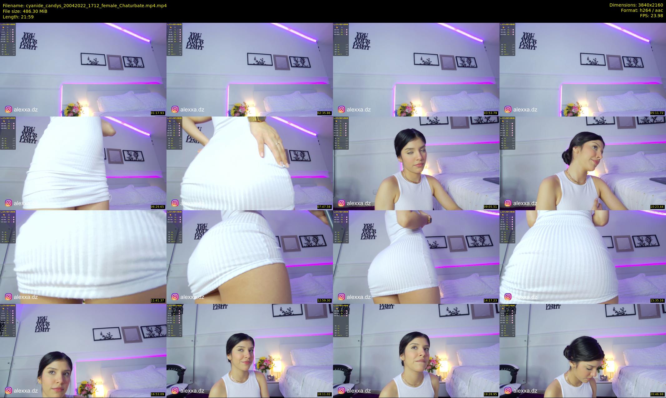 cyanide_candys — 22 minute Chaturbate female cam show recording, 4K, Apr 20, 2022