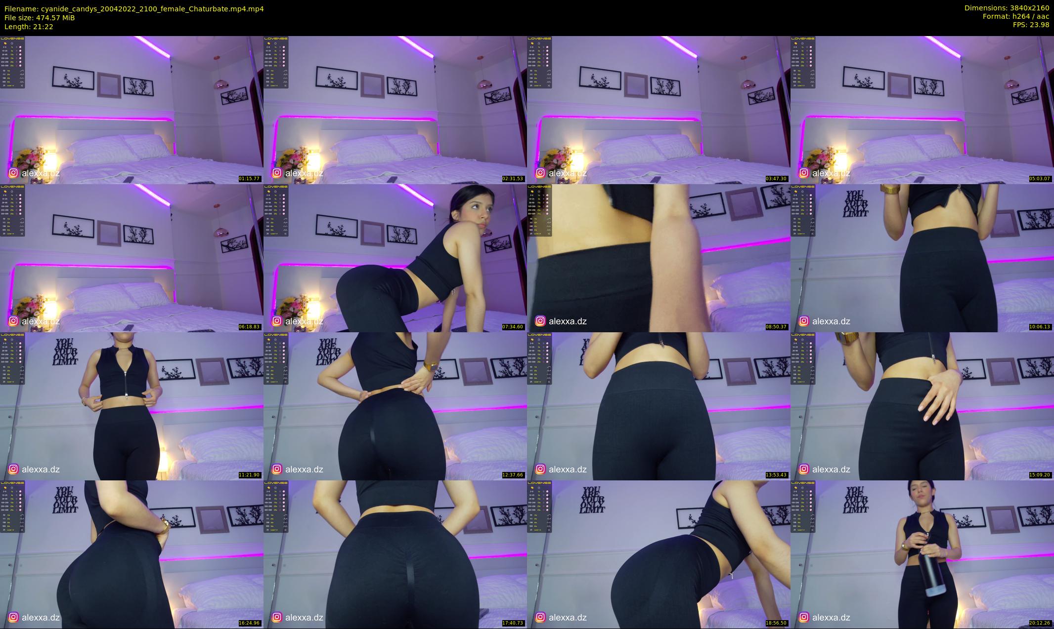 cyanide_candys — 22 minute Chaturbate female cam show recording, 4K, Apr 20, 2022