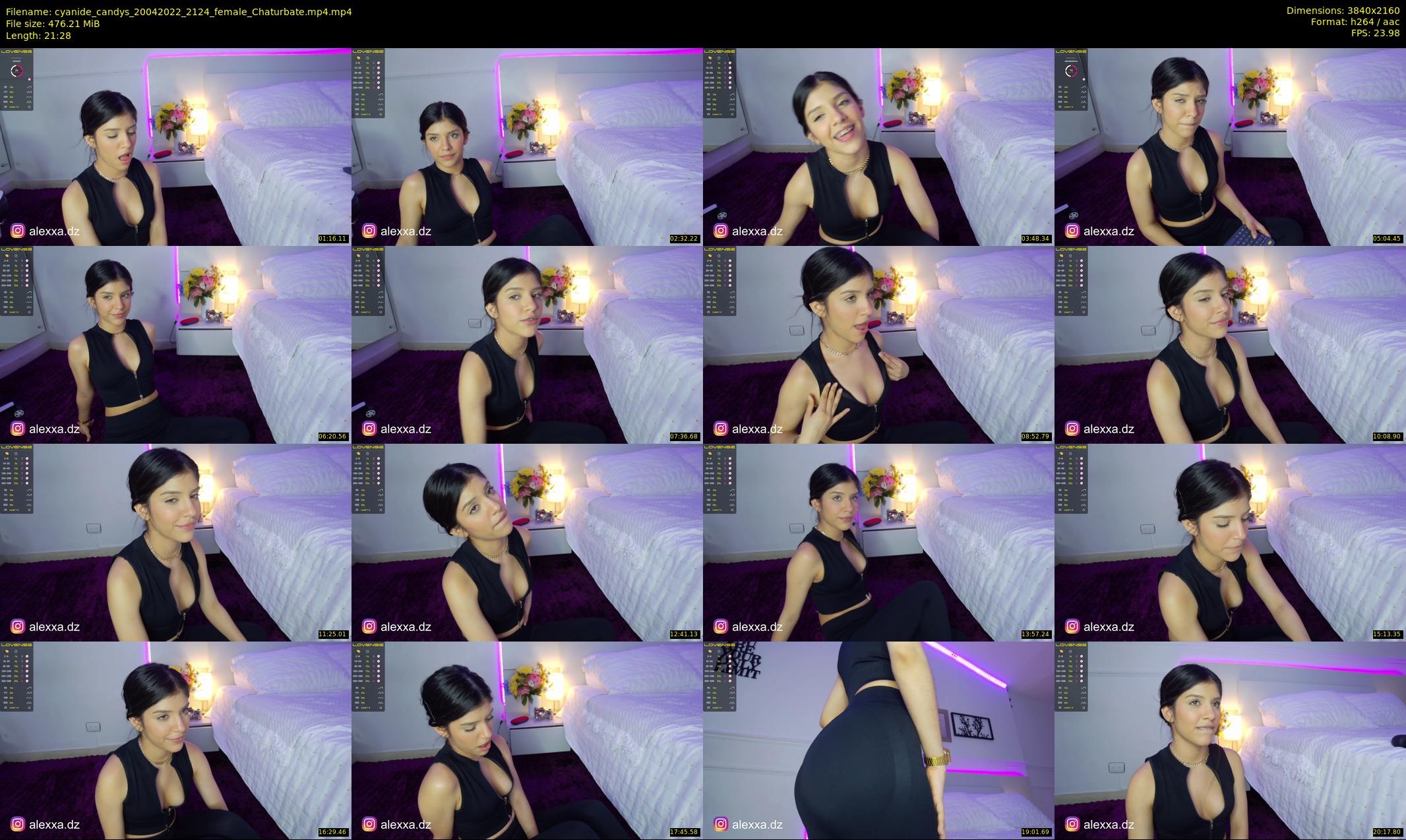 cyanide_candys — 22 minute Chaturbate female cam show recording, 4K, Apr 20, 2022
