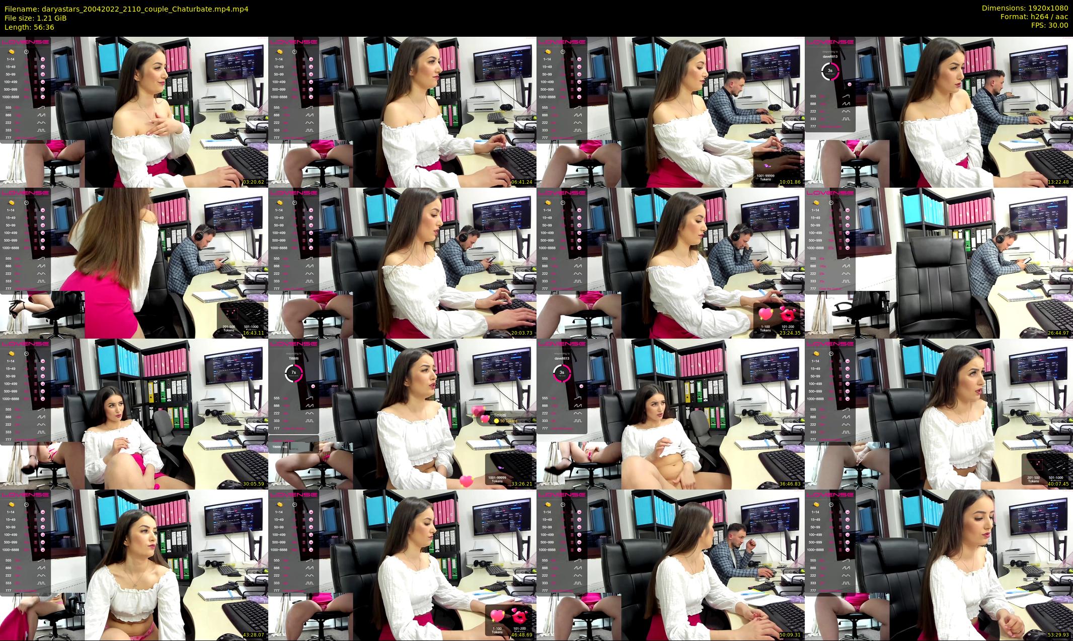 daryastars — 57 minute Chaturbate couple cam show recording, 1080p, Apr 20, 2022