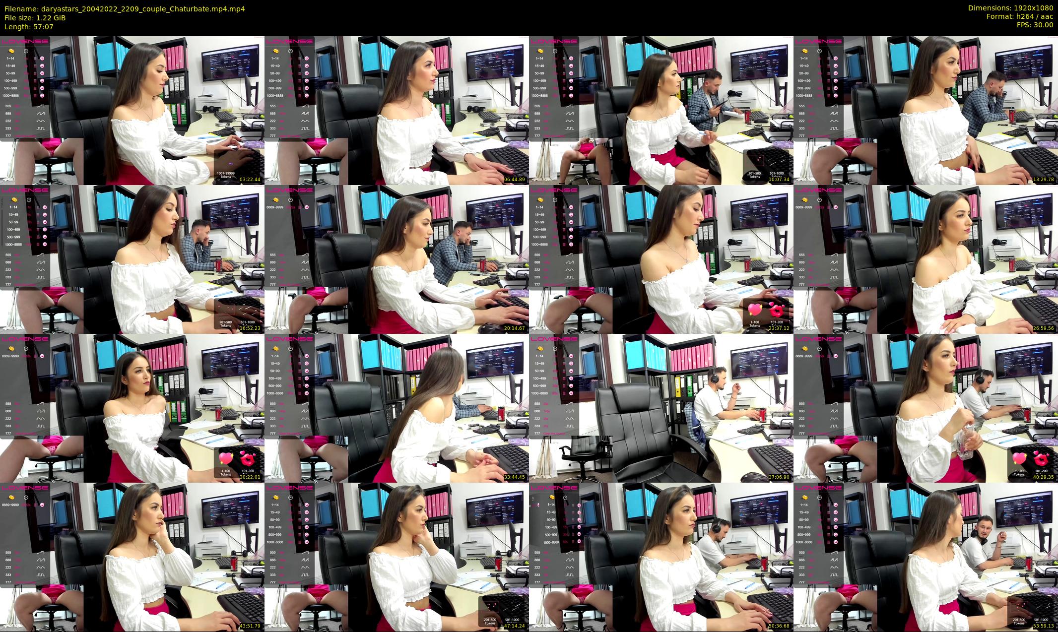 daryastars — 58 minute Chaturbate couple cam show recording, 1080p, Apr 20, 2022