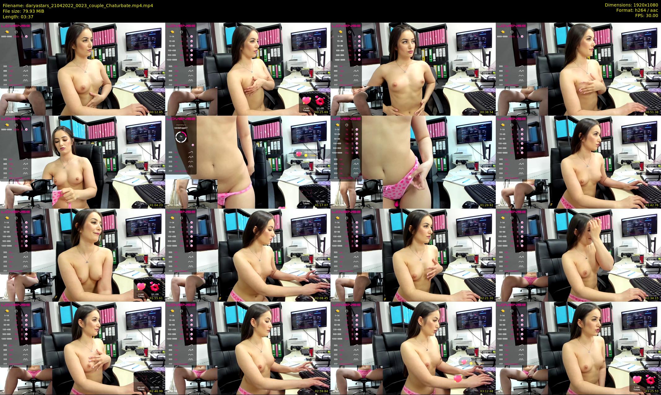 daryastars — 4 minute Chaturbate couple cam show recording, 1080p, Apr 21, 2022