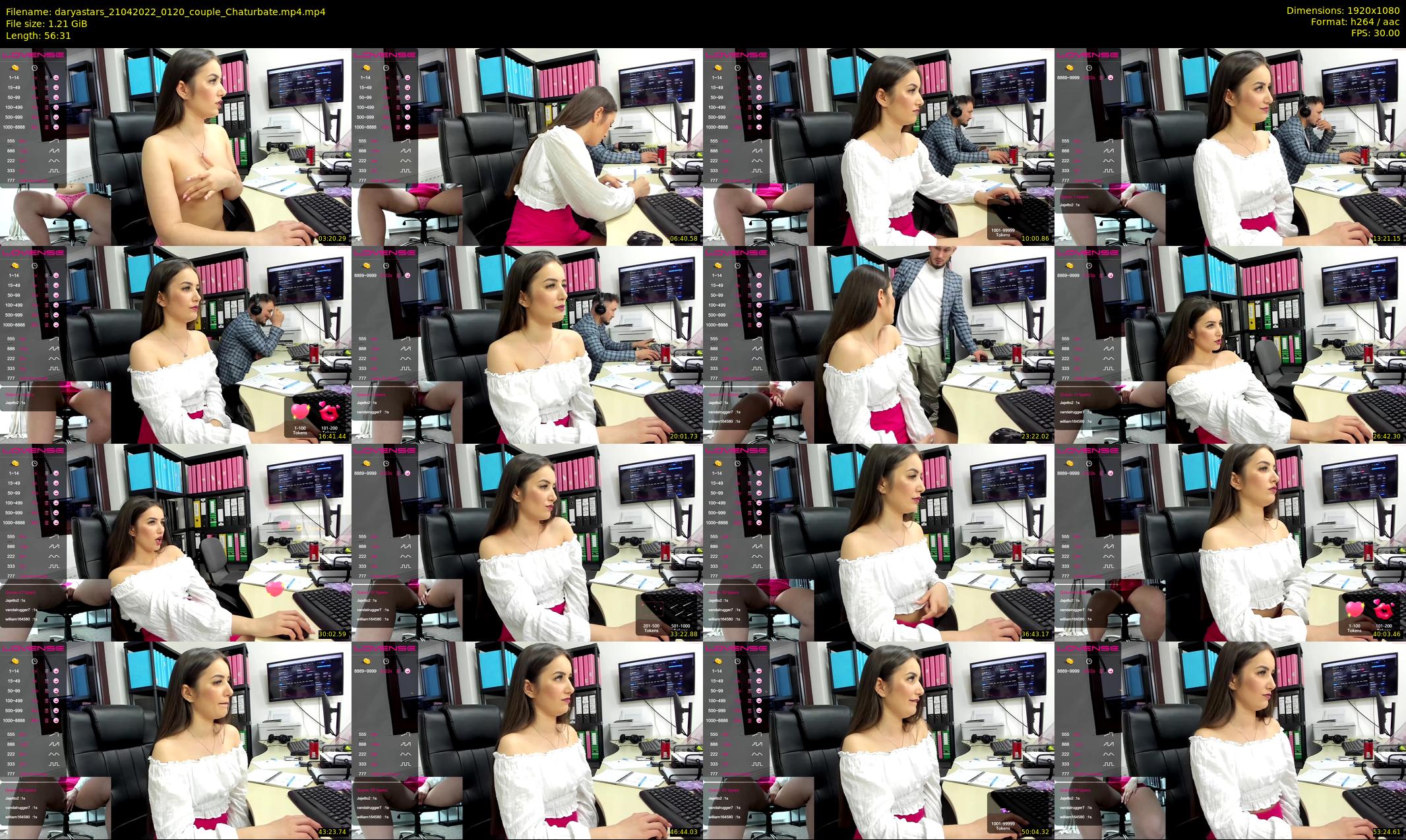 daryastars — 57 minute Chaturbate couple cam show recording, 1080p, Apr 21, 2022
