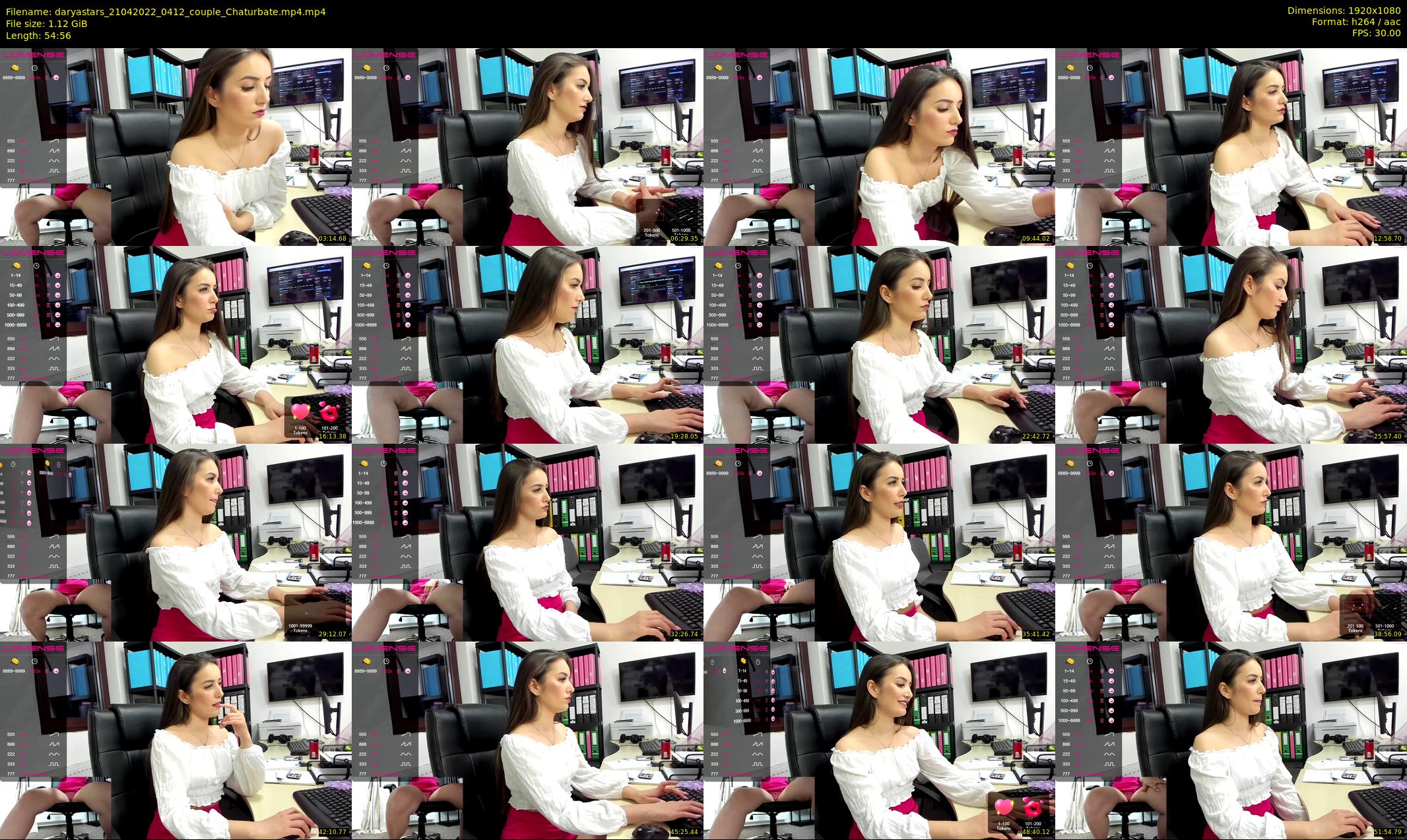 daryastars — 55 minute Chaturbate couple cam show recording, 1080p, Apr 21, 2022