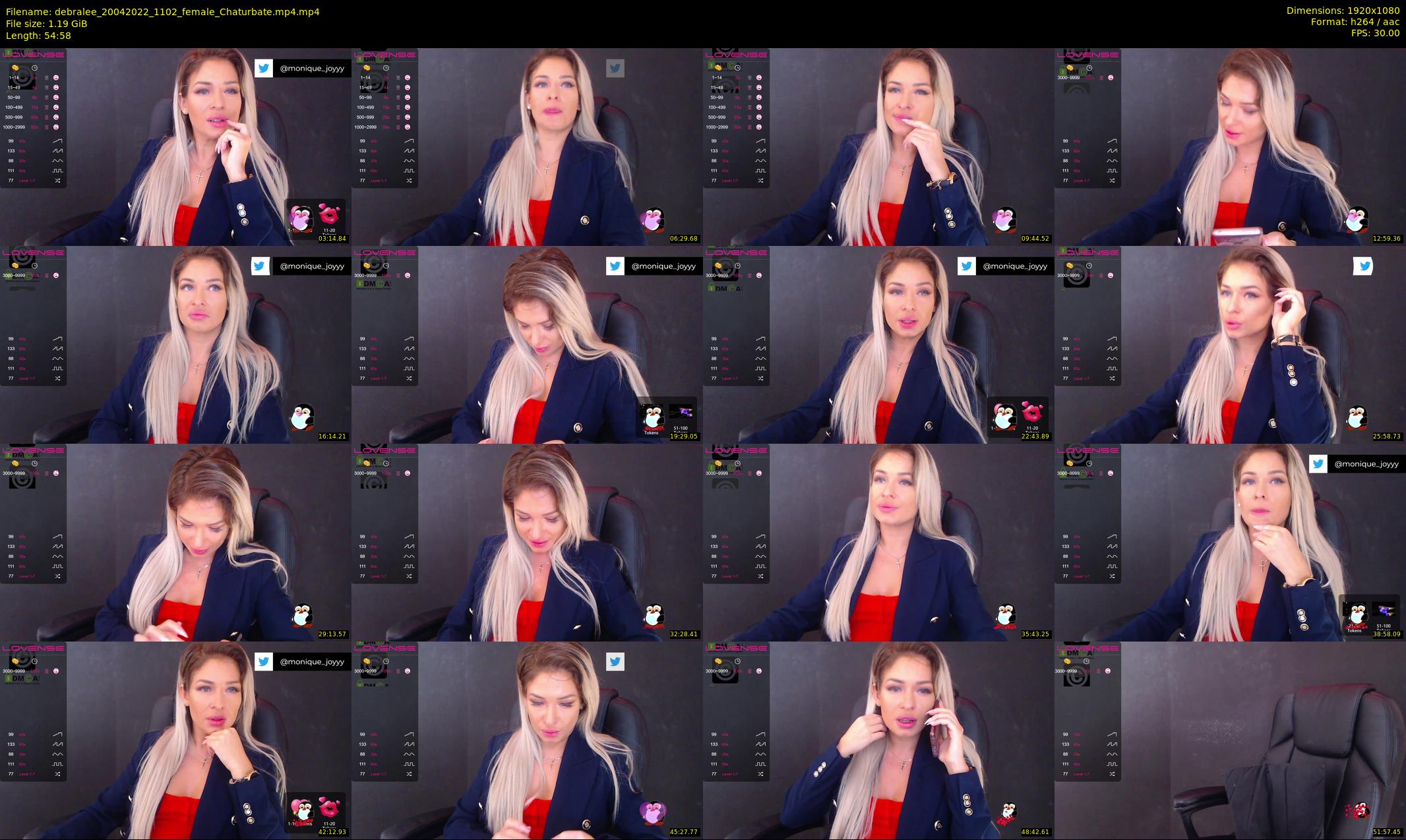 debralee — 55 minute Chaturbate female cam show recording, 1080p, Apr 20, 2022