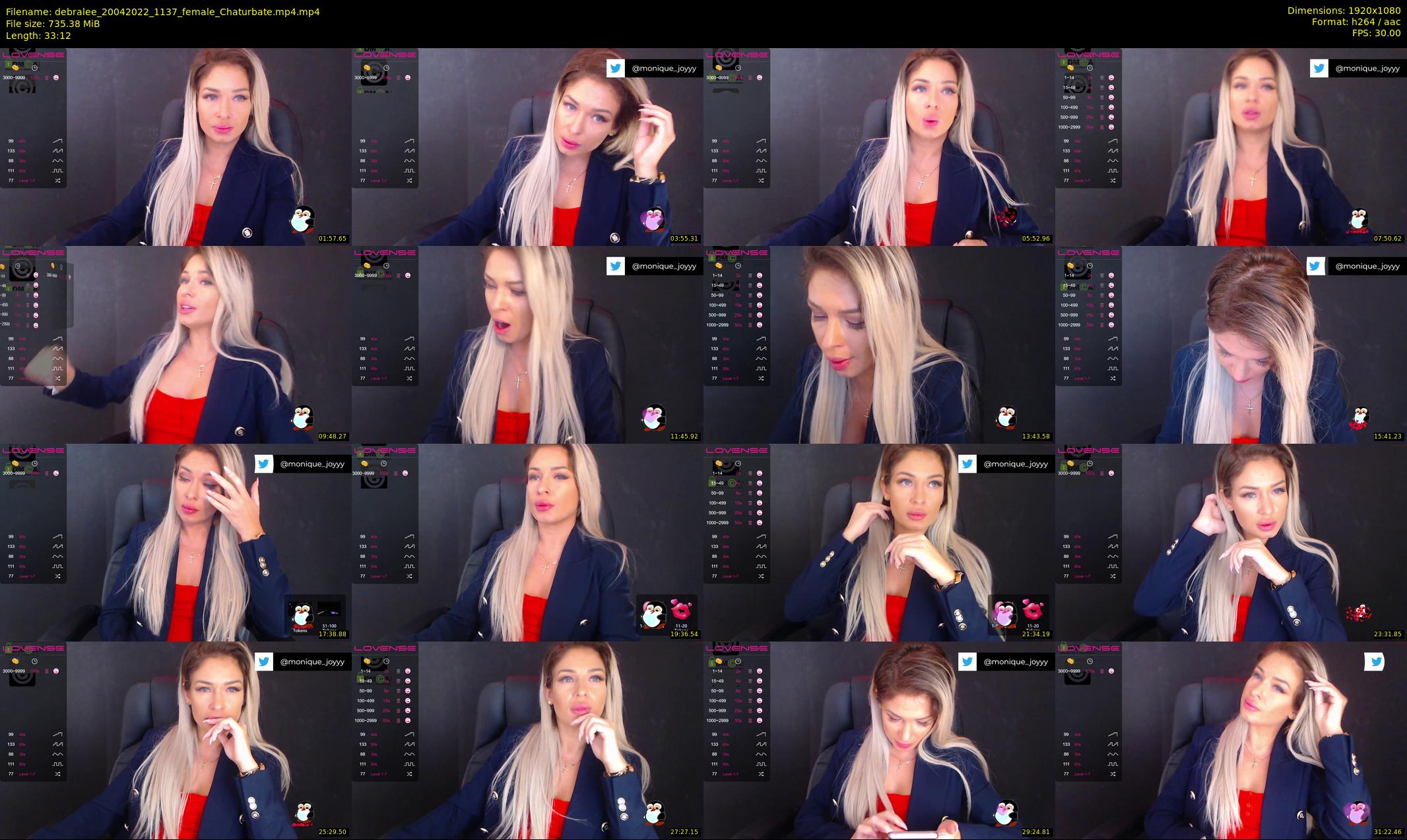 debralee — 34 minute Chaturbate female cam show recording, 1080p, Apr 20, 2022