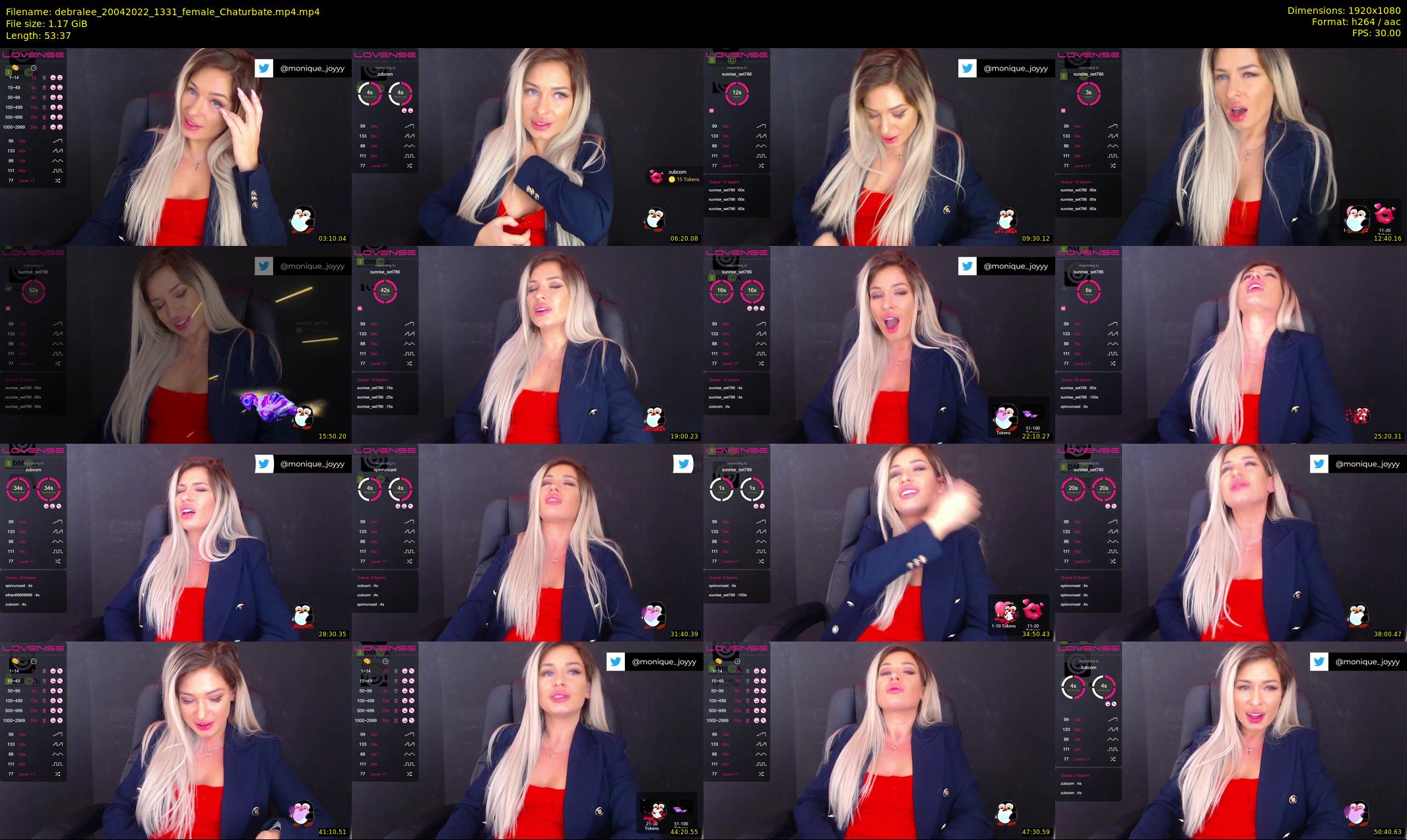 debralee — 54 minute Chaturbate female cam show recording, 1080p, Apr 20, 2022