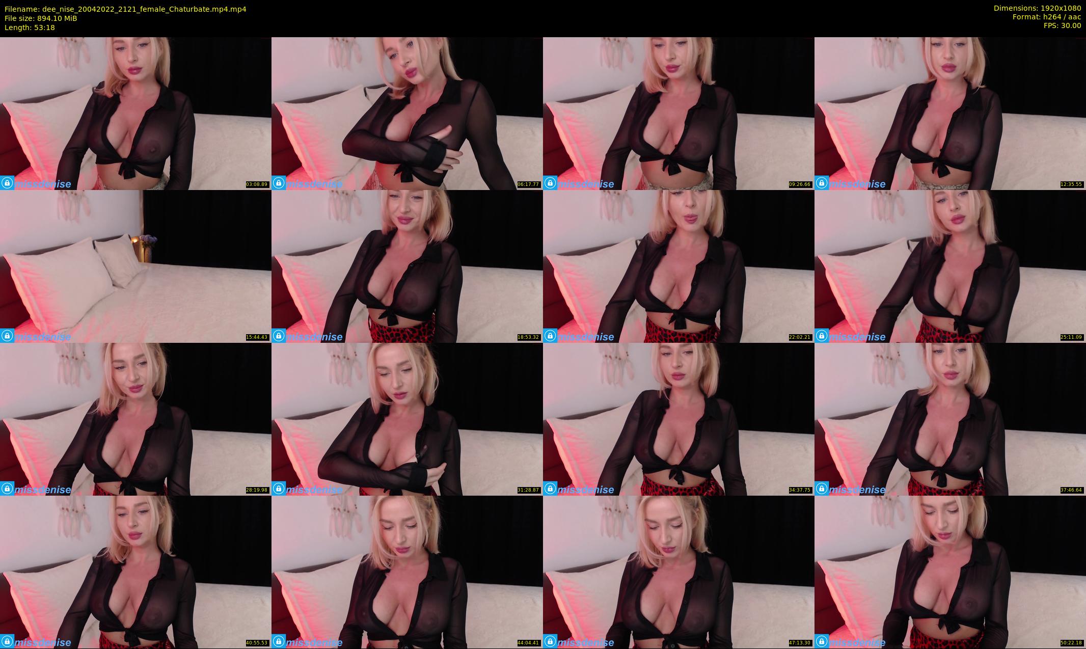 dee_nise — 54 minute Chaturbate female cam show recording, 1080p, Apr 20, 2022