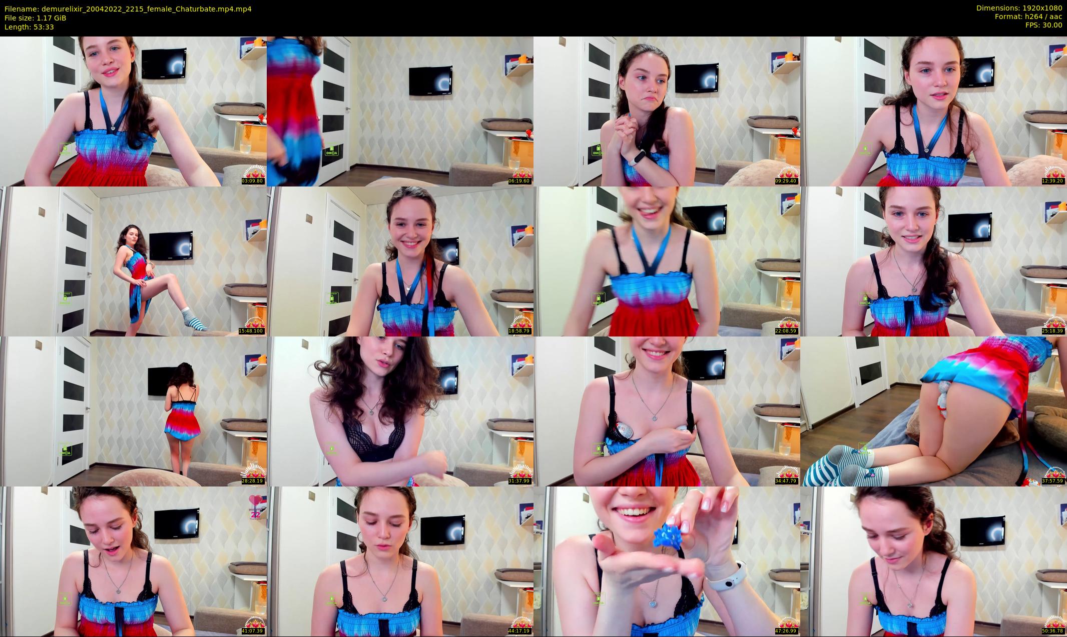 demurelixir — 54 minute Chaturbate female cam show recording, 1080p, Apr 20, 2022