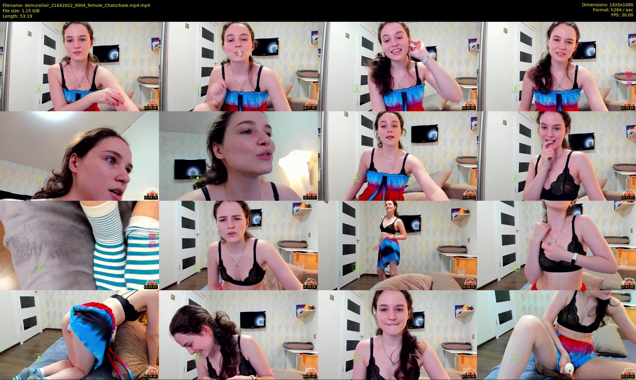 demurelixir — 54 minute Chaturbate female cam show recording, 1080p, Apr 21, 2022