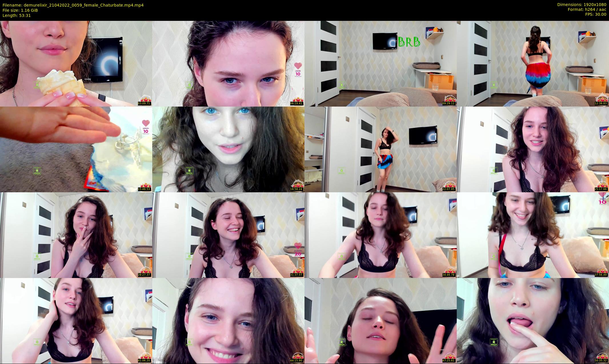demurelixir — 54 minute Chaturbate female cam show recording, 1080p, Apr 21, 2022