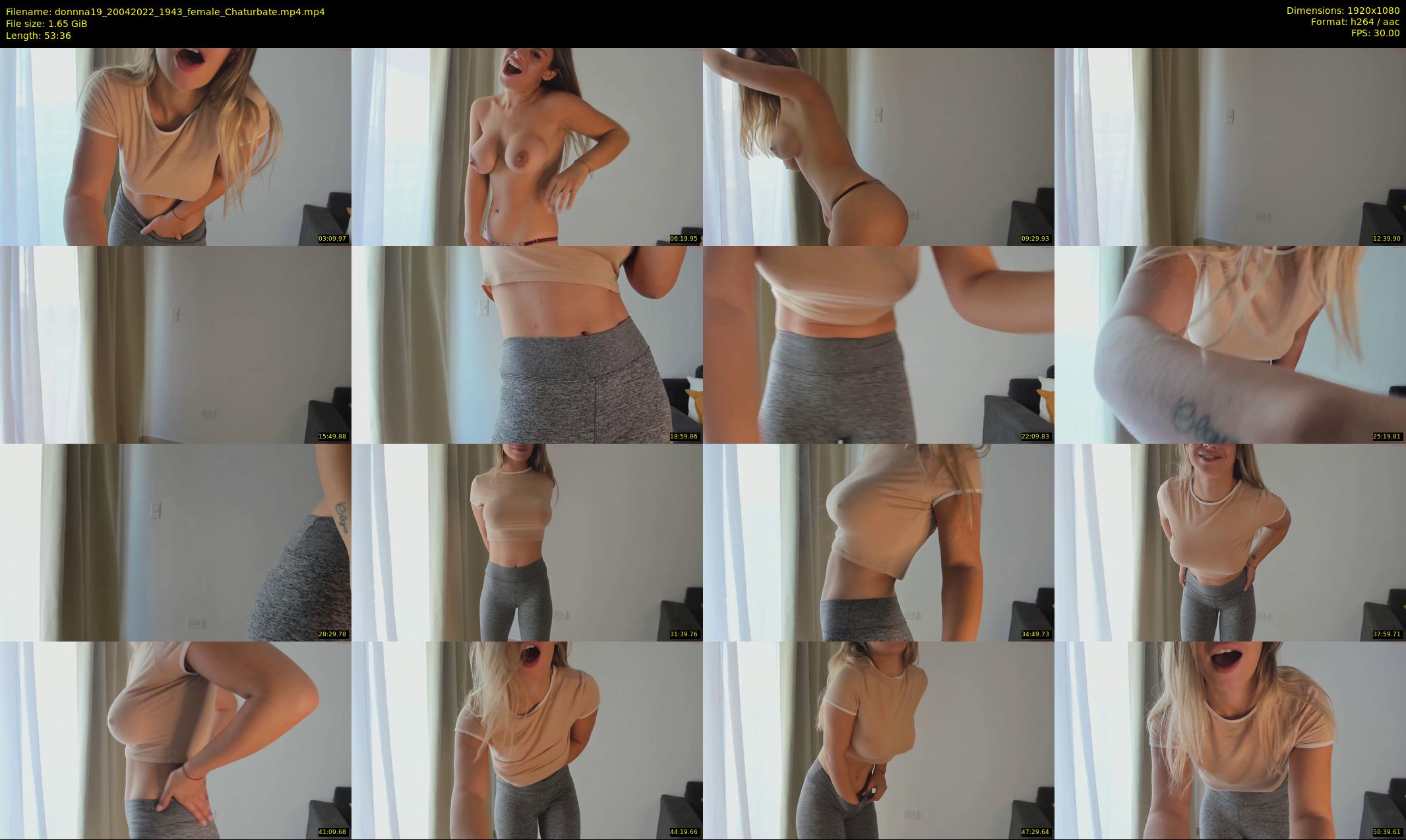 donnna19 — 54 minute Chaturbate female cam show recording, 1080p, Apr 20, 2022