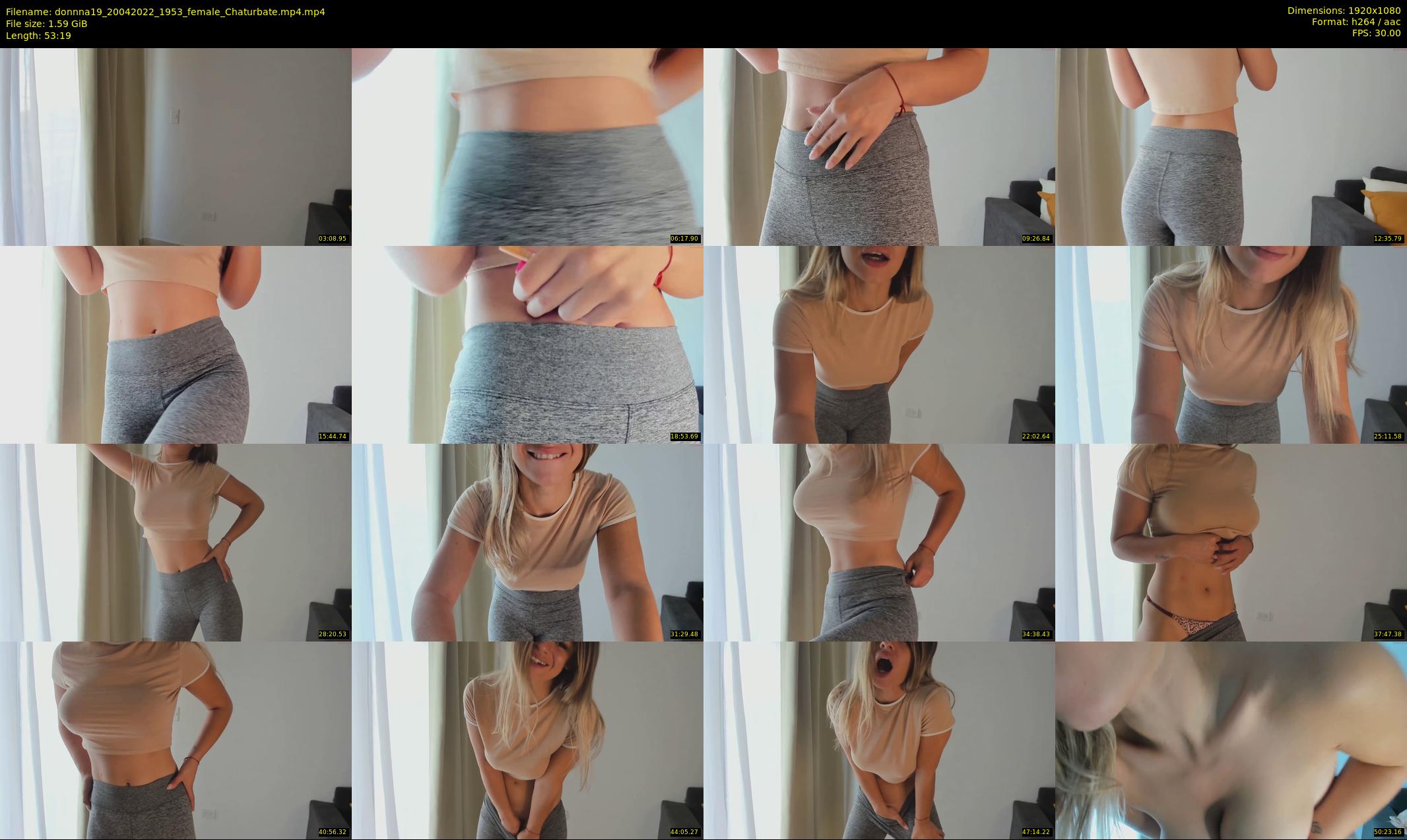 donnna19 — 54 minute Chaturbate female cam show recording, 1080p, Apr 20, 2022
