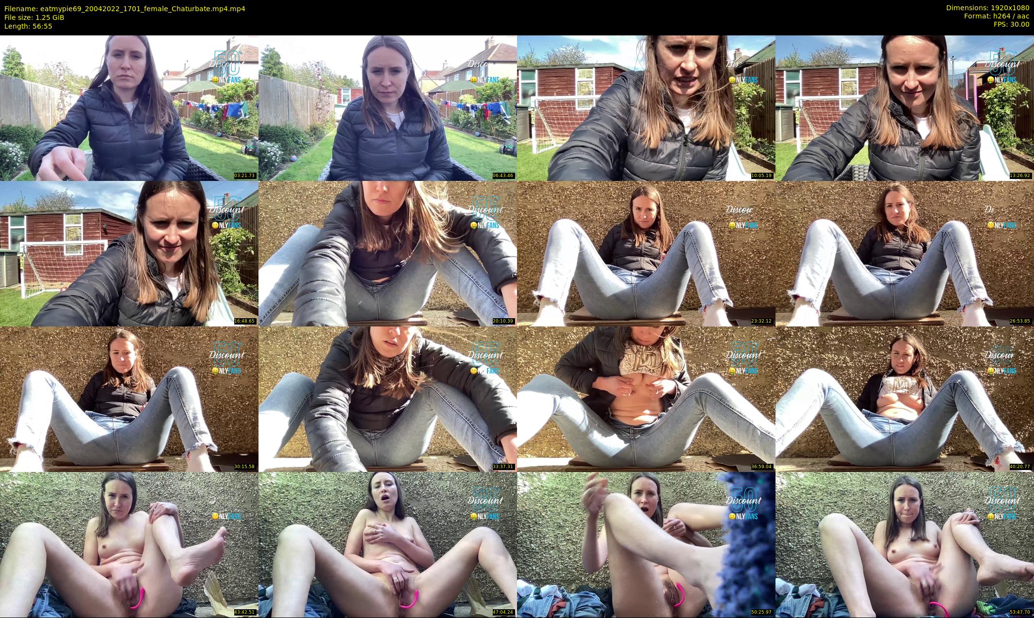 eatmypie69 — 57 minute Chaturbate female cam show recording, 1080p, Apr 20, 2022