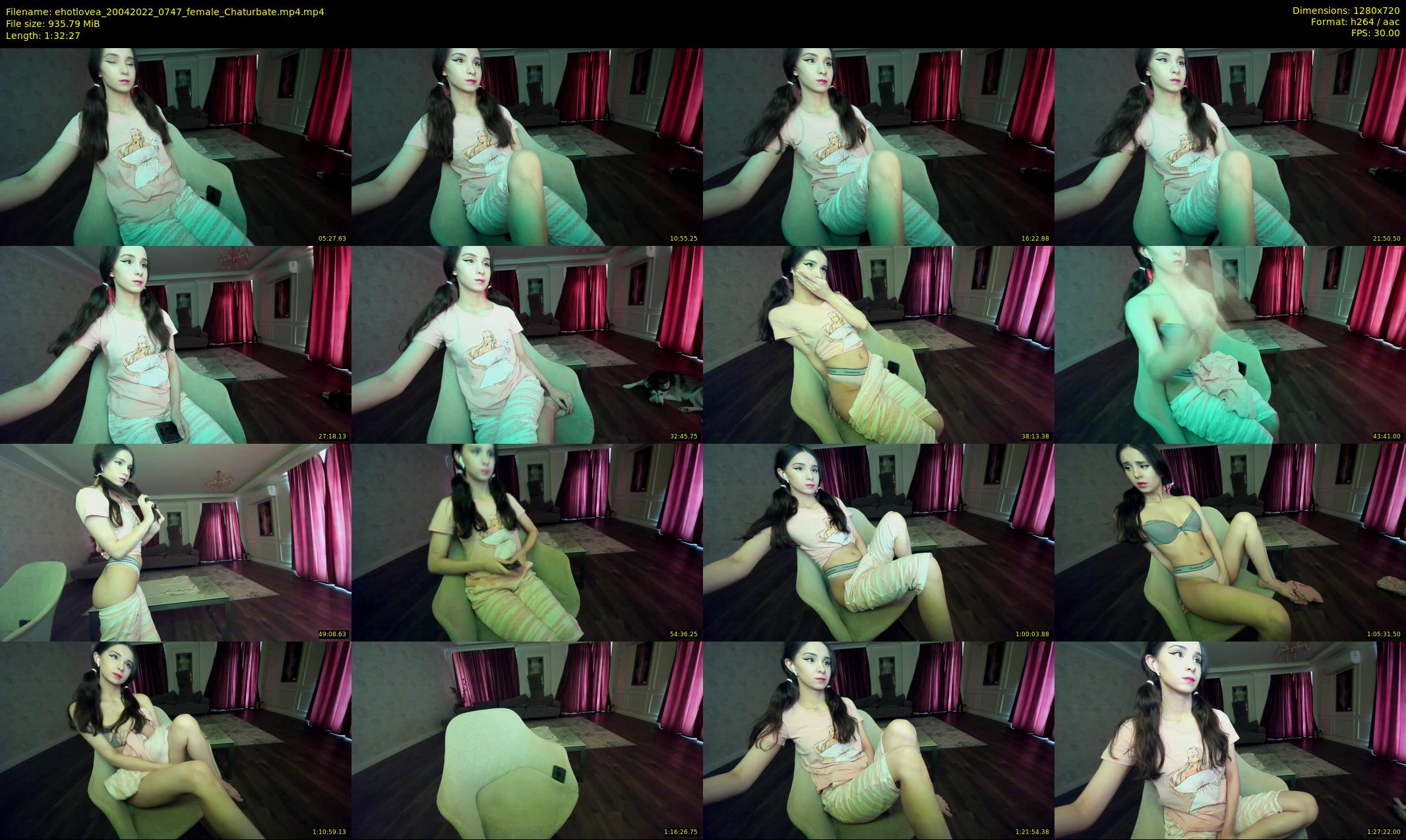 ehotlovea — 93 minute Chaturbate female cam show recording, 720p, Apr 20, 2022