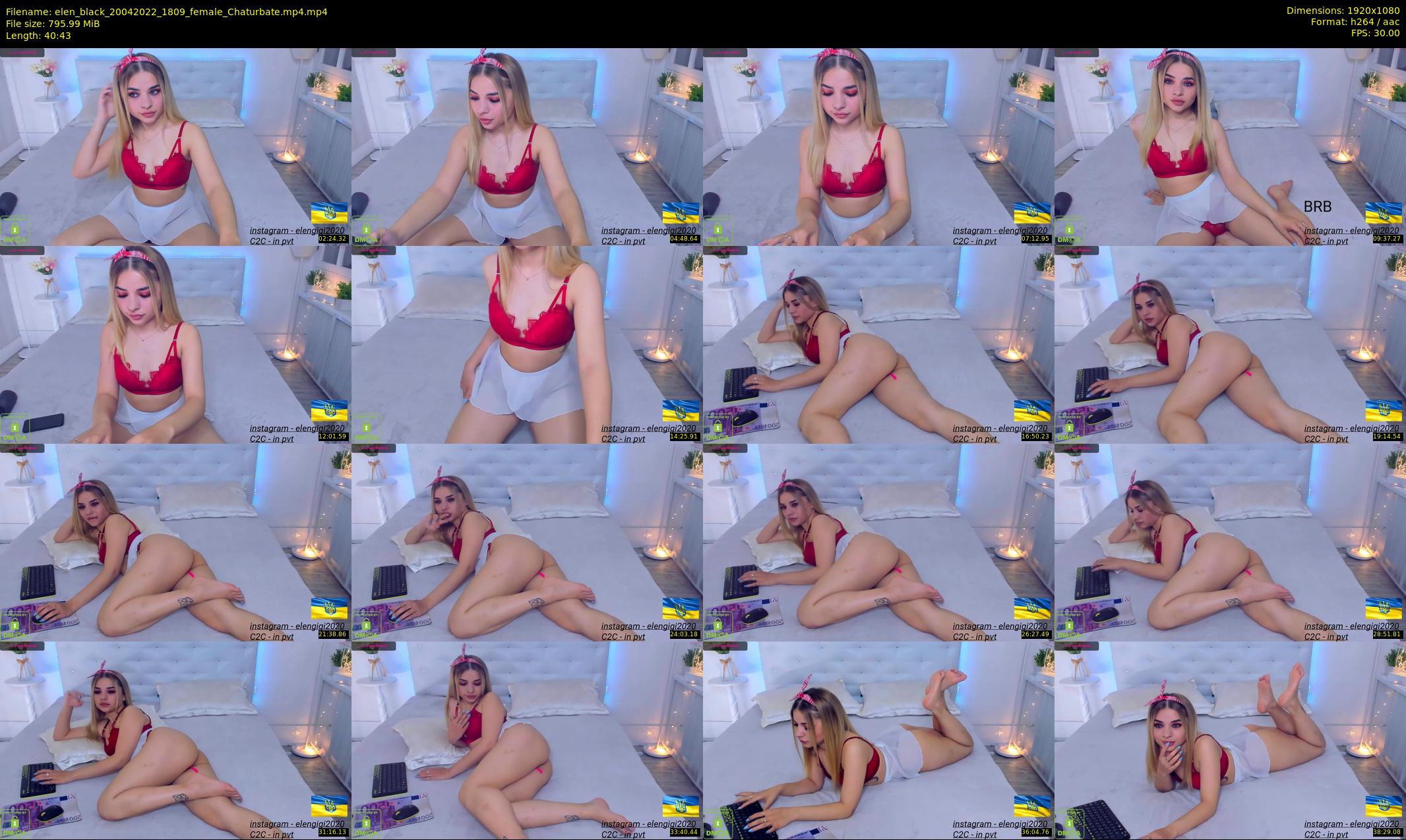 elen_black — 41 minute Chaturbate female cam show recording, 1080p, Apr 20, 2022