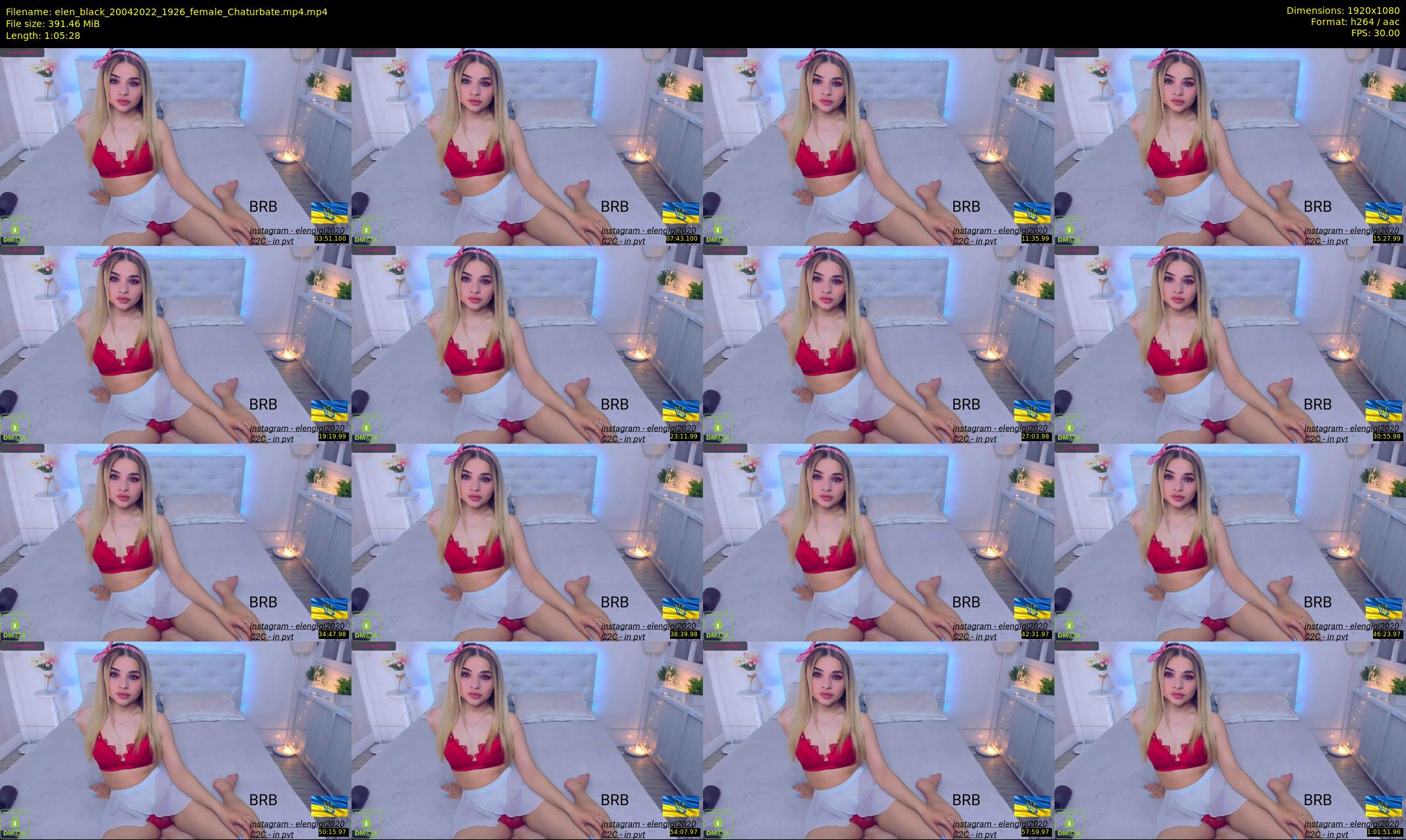 elen_black — 66 minute Chaturbate female cam show recording, 1080p, Apr 20, 2022