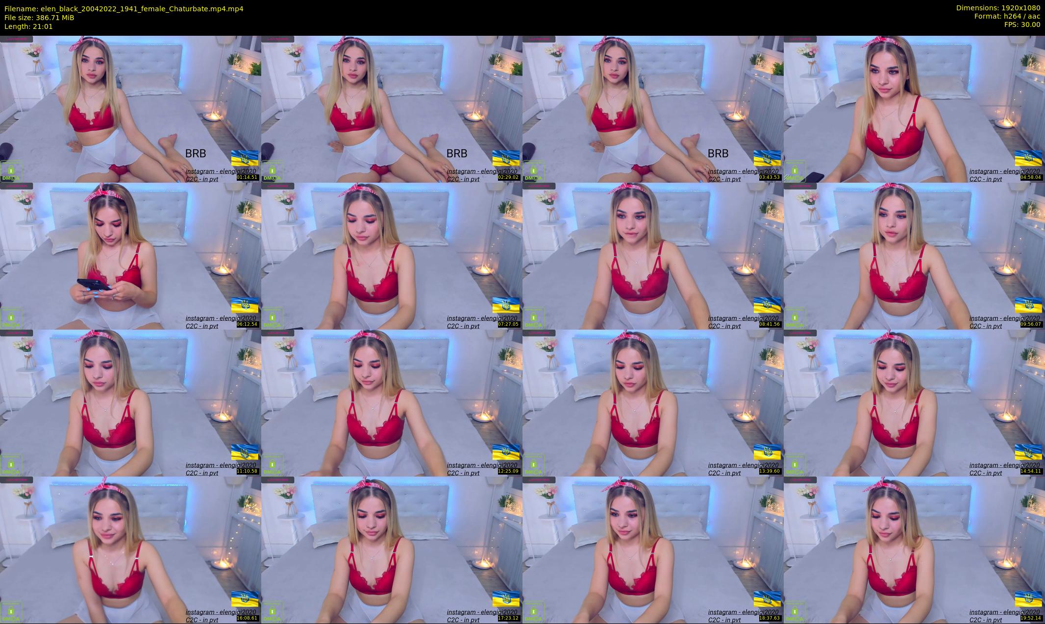 elen_black — 22 minute Chaturbate female cam show recording, 1080p, Apr 20, 2022