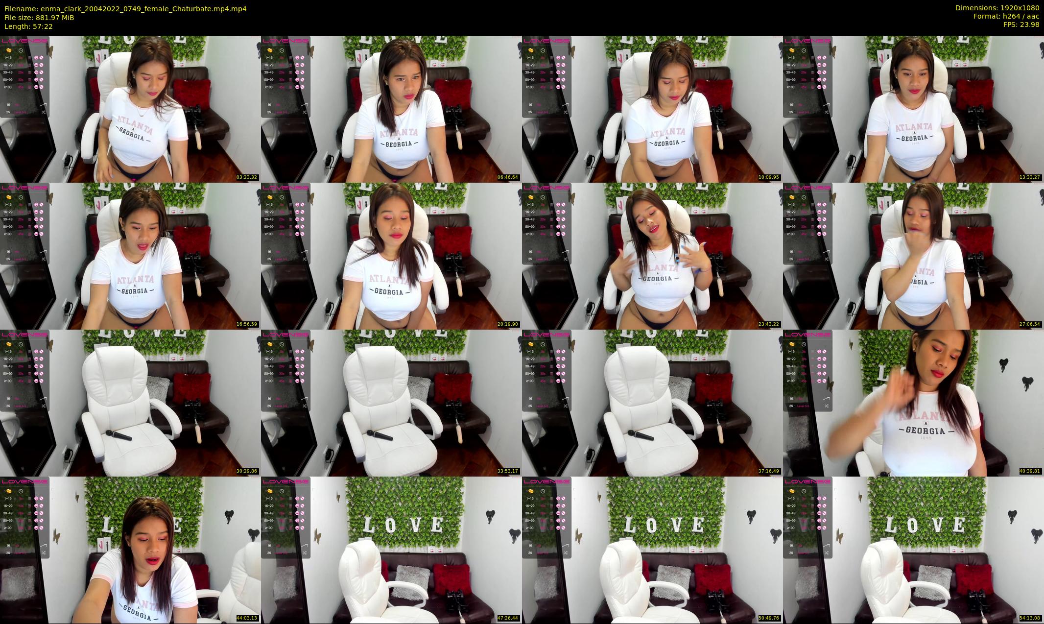 enma_clark — 58 minute Chaturbate female cam show recording, 1080p, Apr 20, 2022