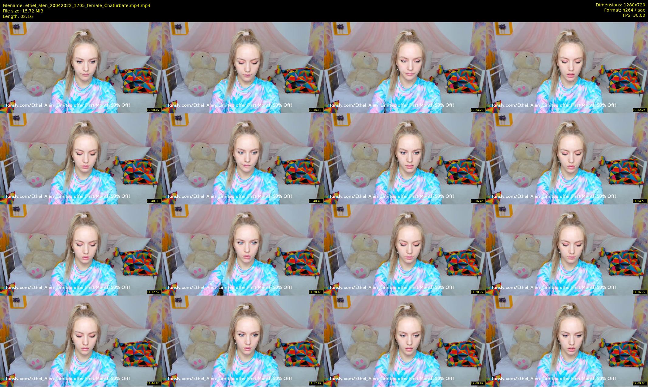 ethel_alen — 3 minute Chaturbate female cam show recording, 720p, Apr 20, 2022