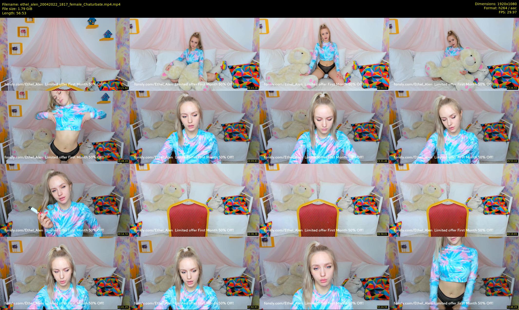 ethel_alen — 57 minute Chaturbate female cam show recording, 1080p, Apr 20, 2022