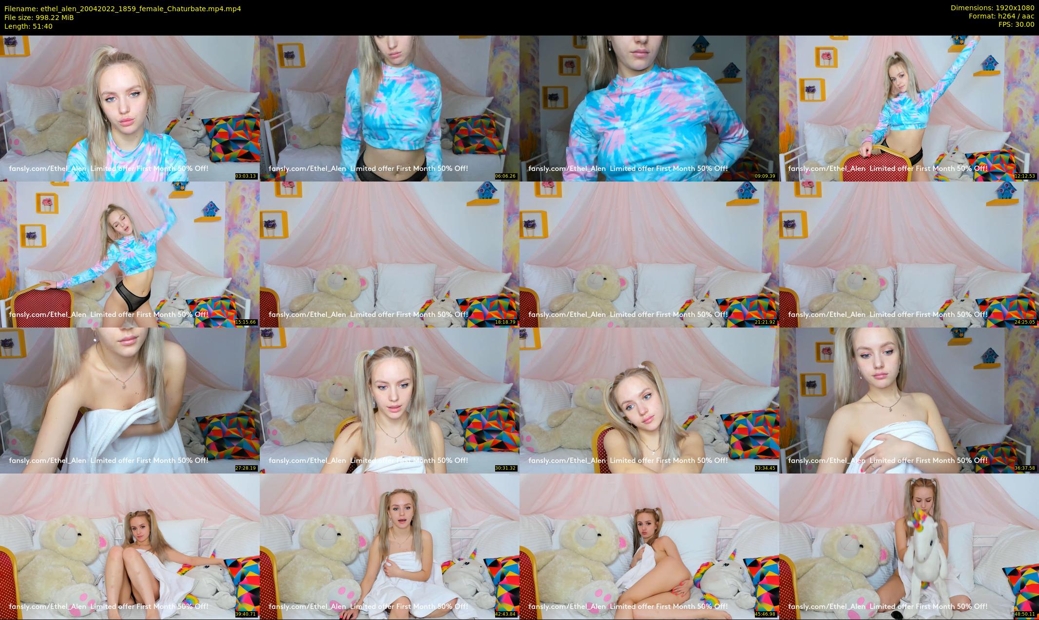 ethel_alen — 52 minute Chaturbate female cam show recording, 1080p, Apr 20, 2022
