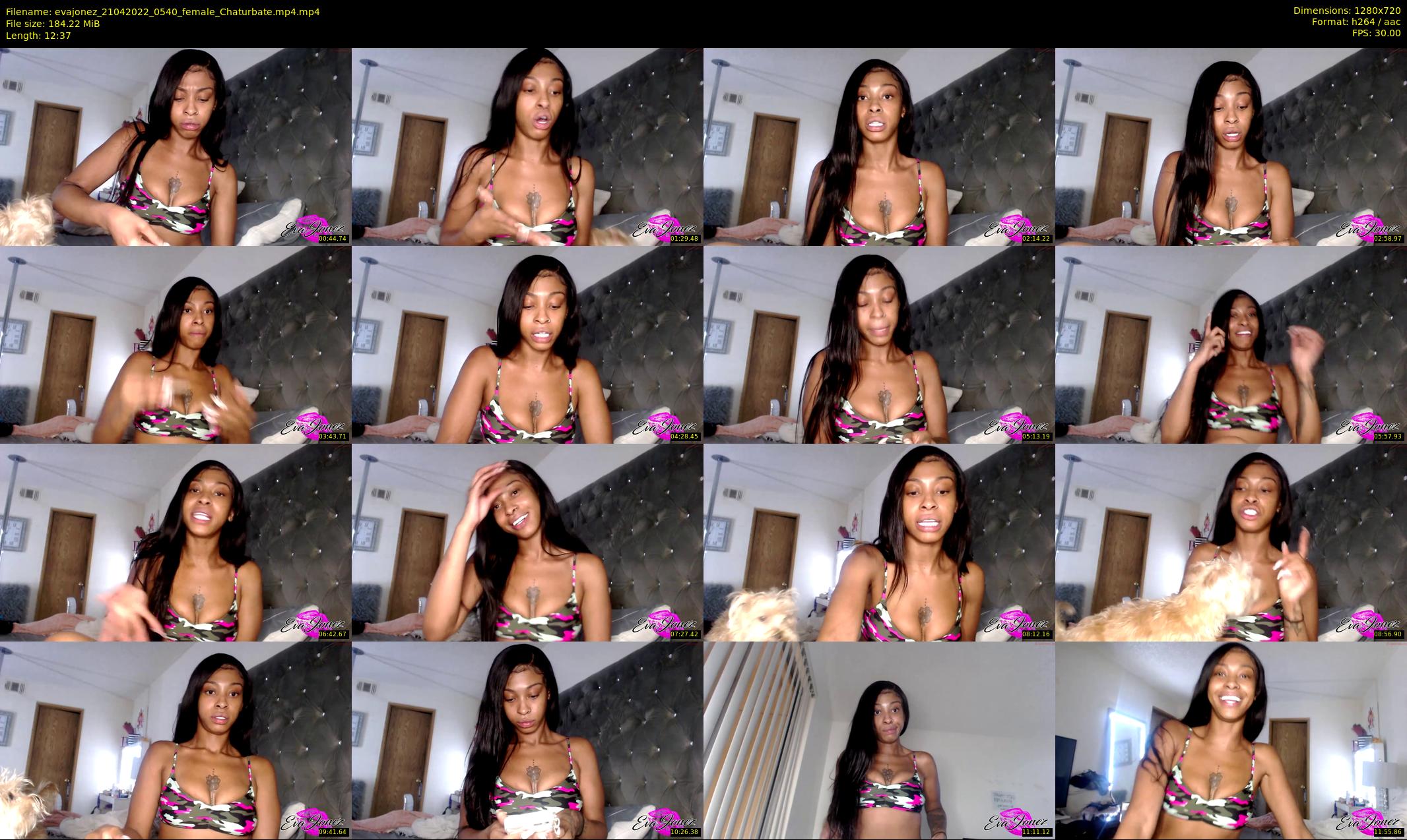 evajonez — 13 minute Chaturbate female cam show recording, 720p, Apr 21, 2022