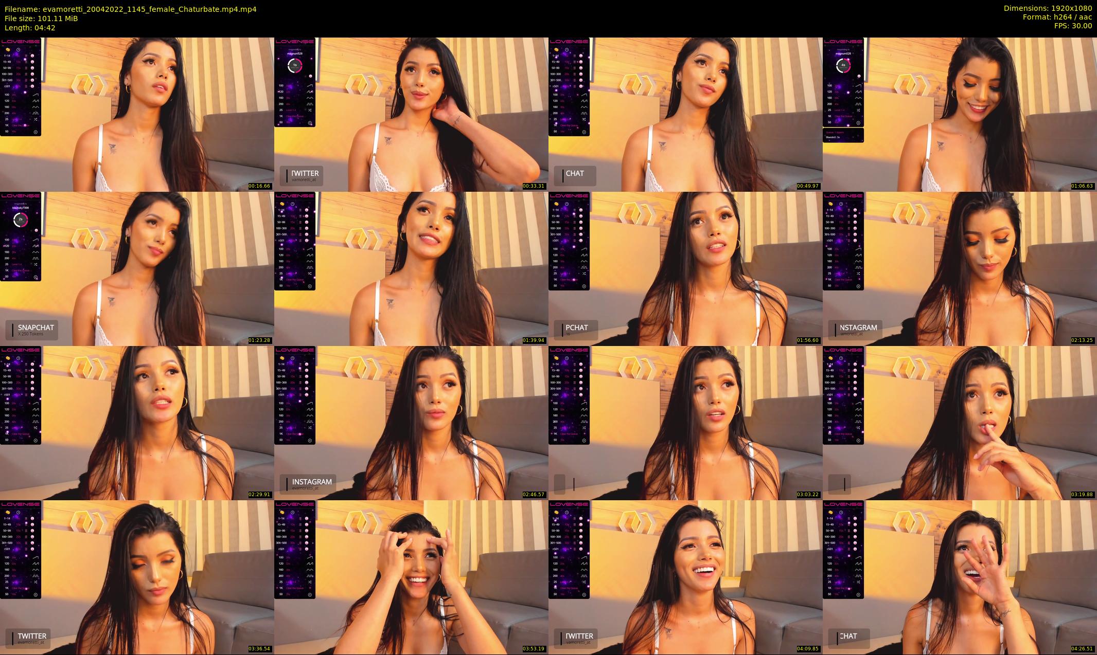 evamoretti — 5 minute Chaturbate female cam show recording, 1080p, Apr 20, 2022