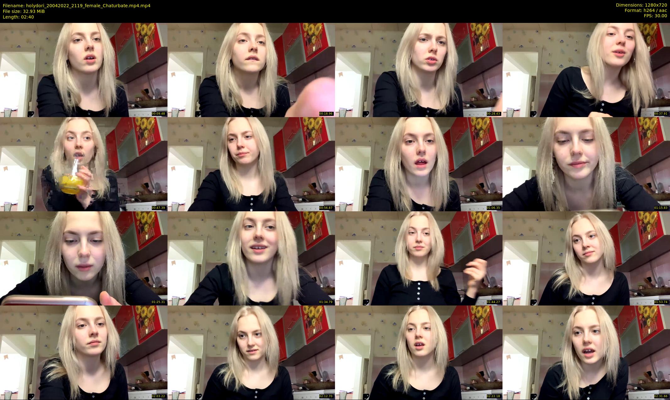 holydori — 3 minute Chaturbate female cam show recording, 720p, Apr 20, 2022