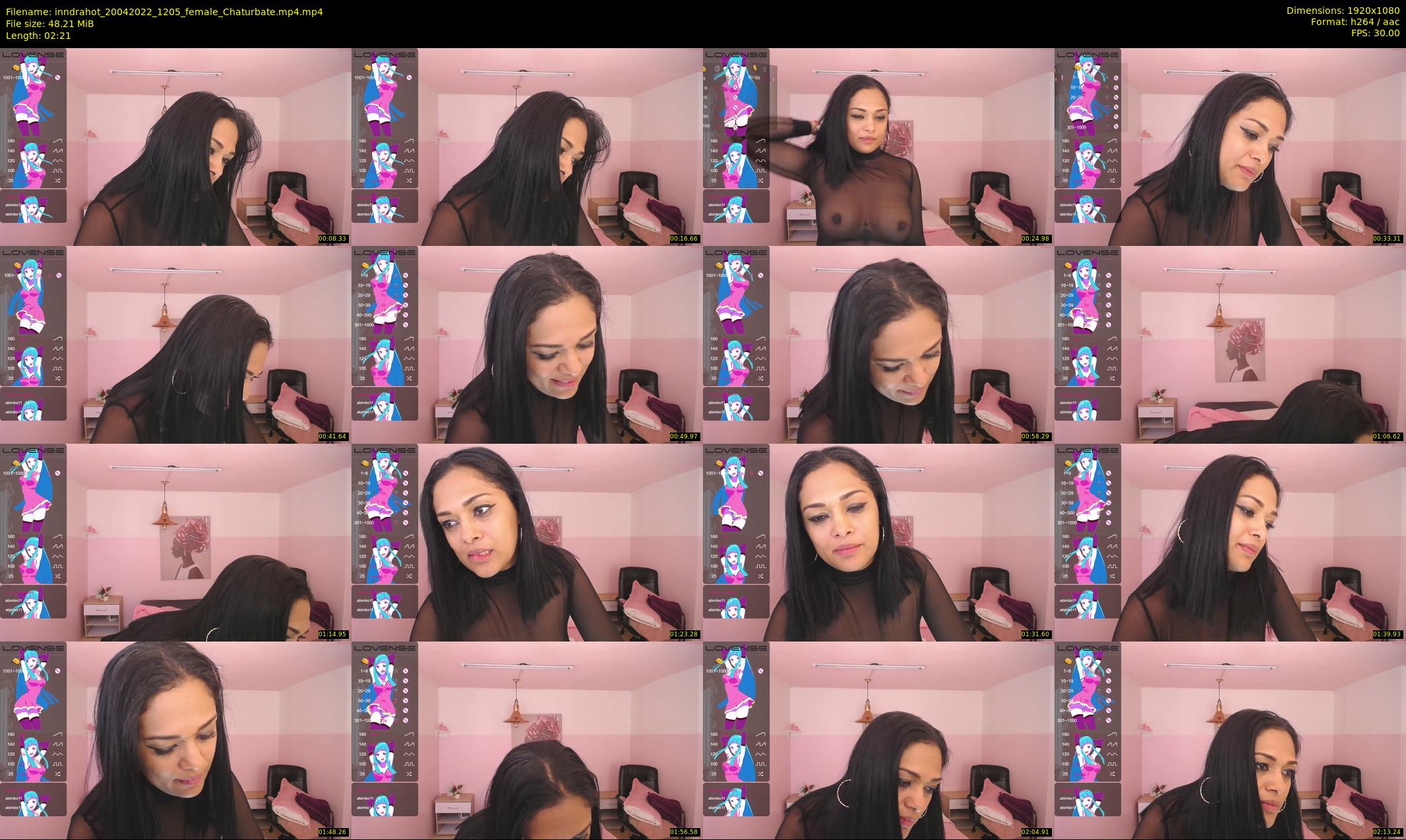 inndrahot — 3 minute Chaturbate female cam show recording, 1080p, Apr 20, 2022