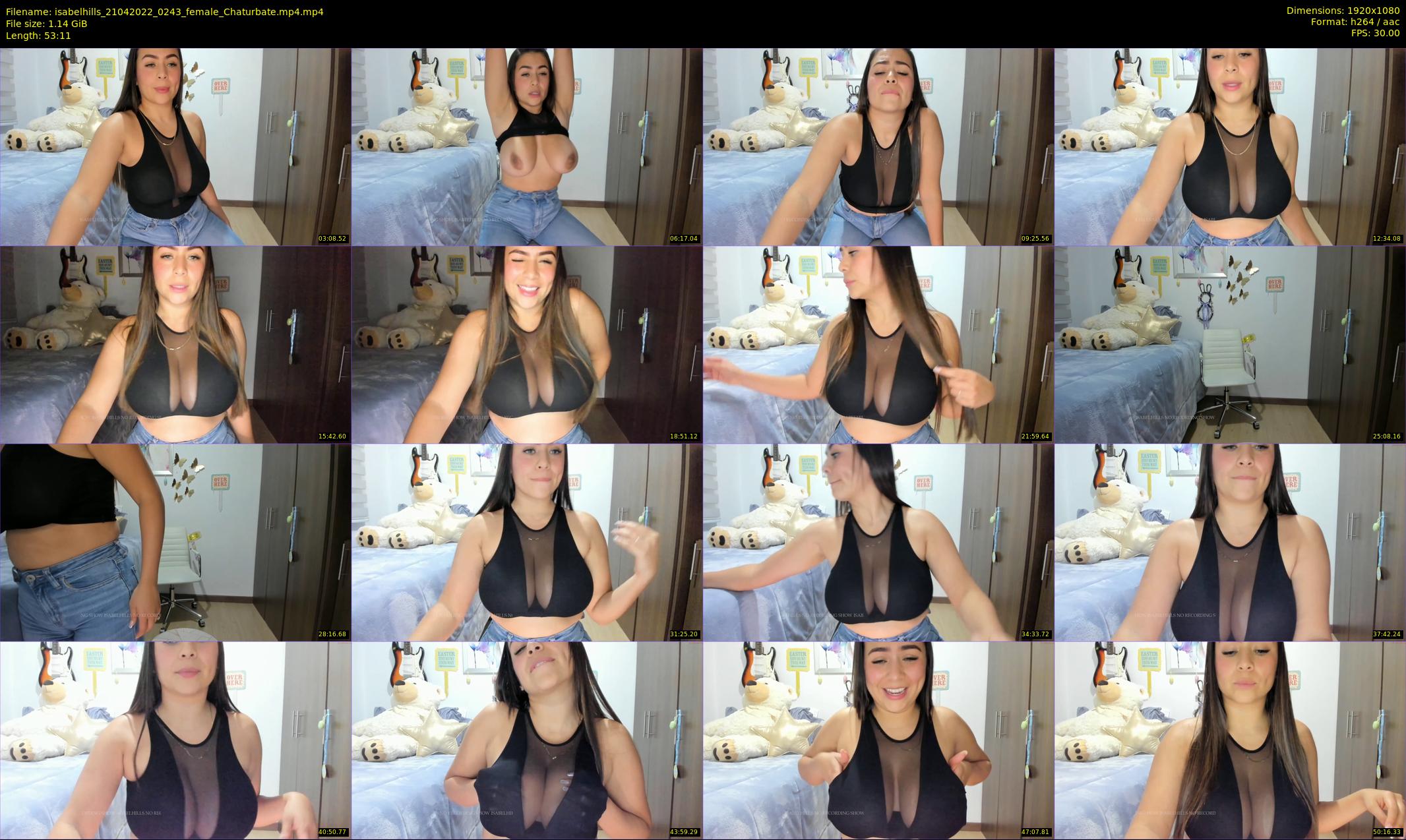 isabelhills — 54 minute Chaturbate female cam show recording, 1080p, Apr 21, 2022