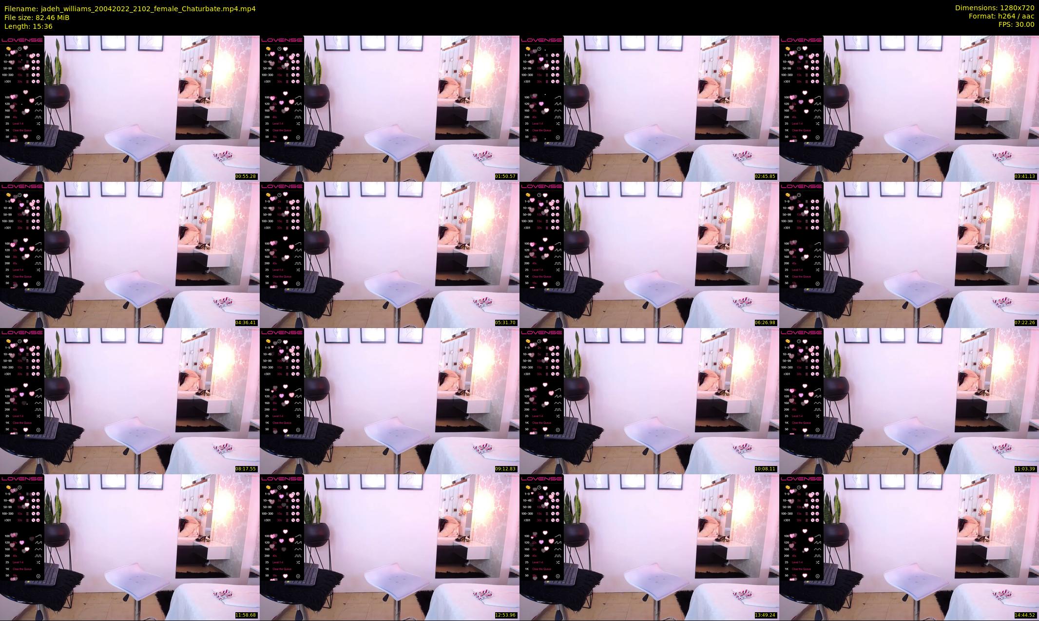 jadeh_williams — 16 minute Chaturbate female cam show recording, 720p, Apr 20, 2022