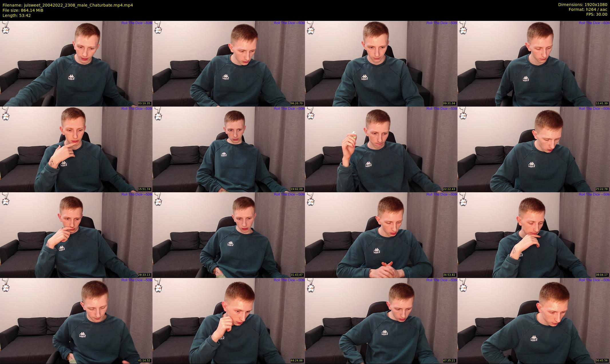 julsweet — 54 minute Chaturbate male cam show recording, 1080p, Apr 20, 2022