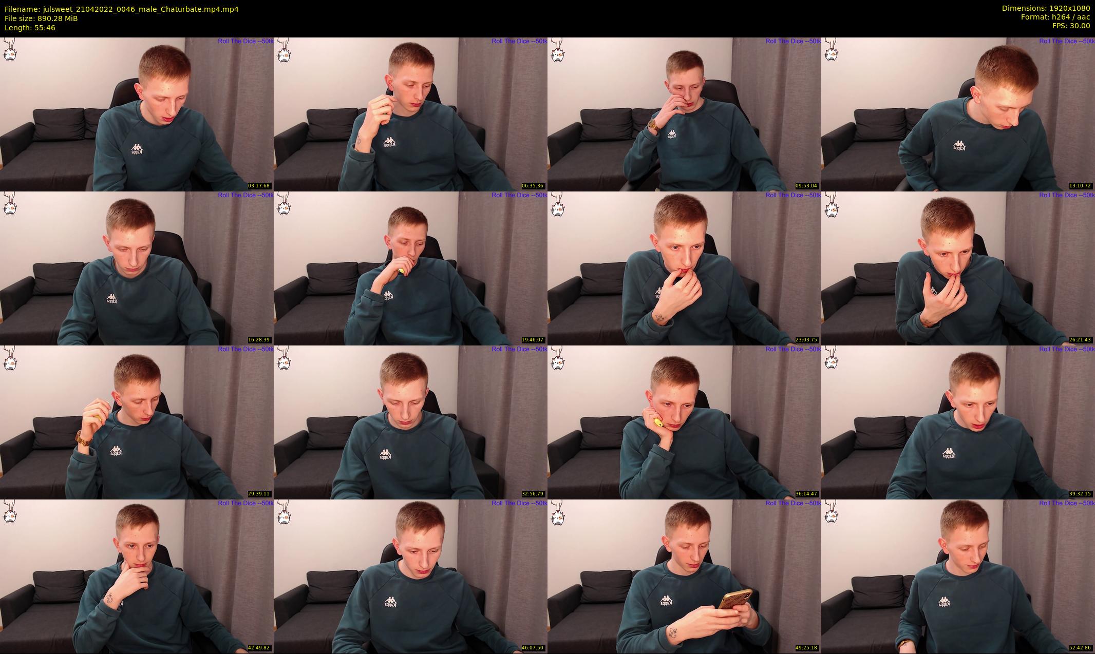 julsweet — 56 minute Chaturbate male cam show recording, 1080p, Apr 21, 2022