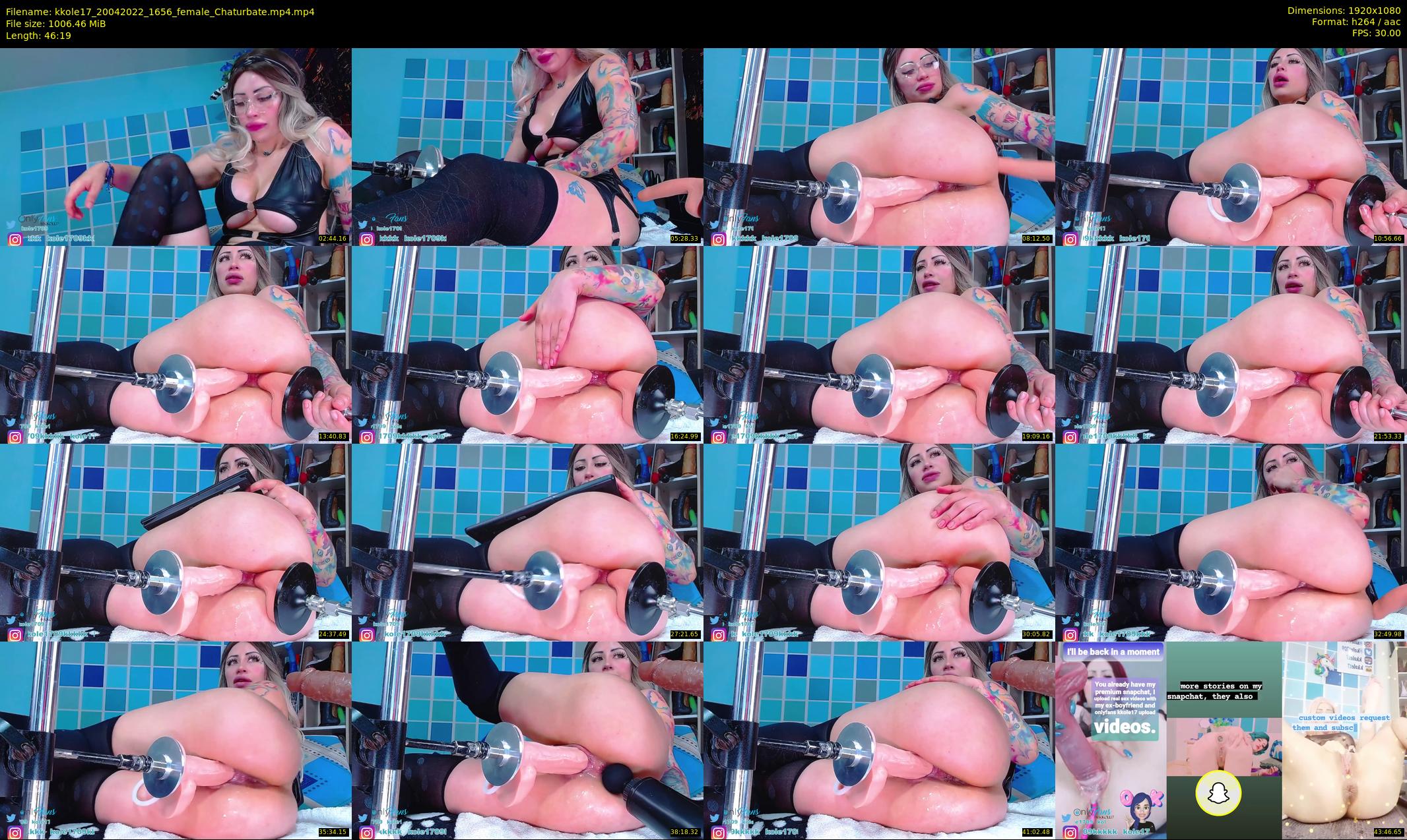 kkole17 — 47 minute Chaturbate female cam show recording, 1080p, Apr 20, 2022