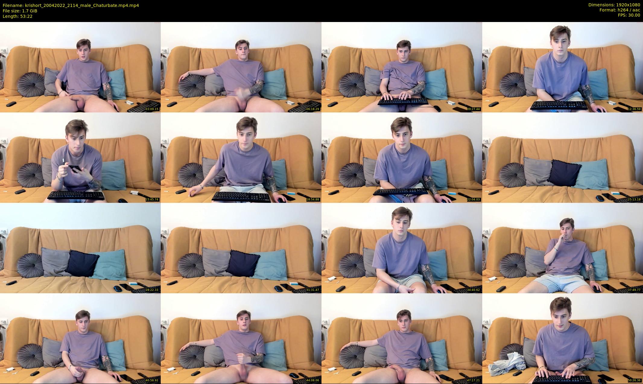 krishort — 54 minute Chaturbate male cam show recording, 1080p, Apr 20, 2022