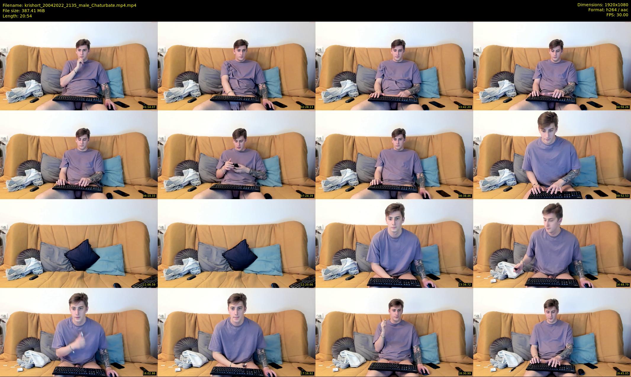 krishort — 21 minute Chaturbate male cam show recording, 1080p, Apr 20, 2022