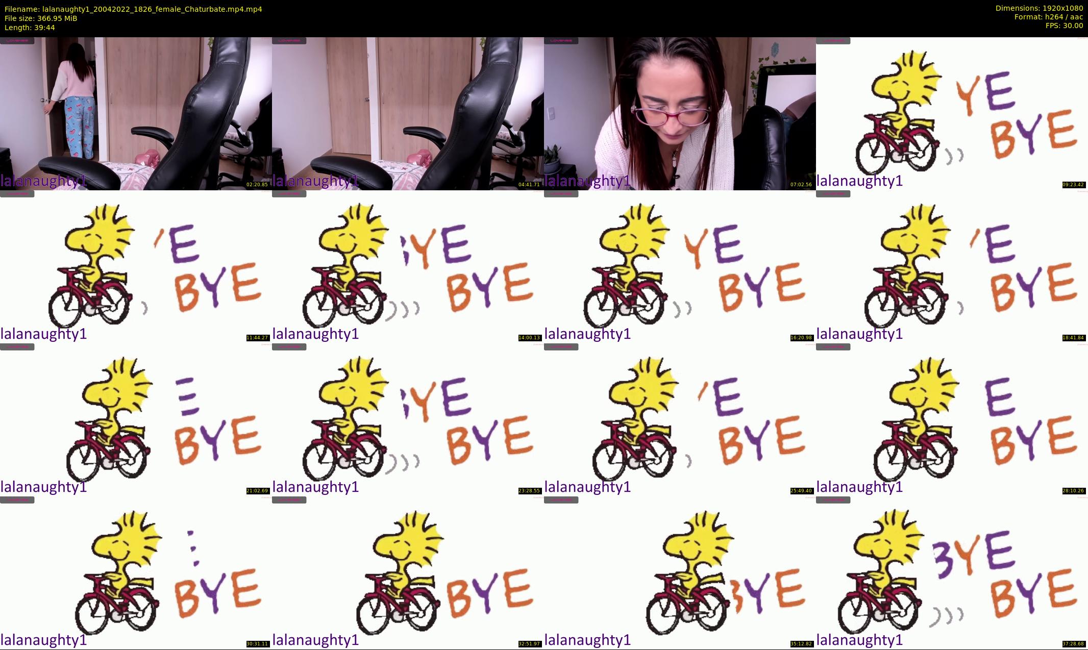 lalanaughty1 — 40 minute Chaturbate female cam show recording, 1080p, Apr 20, 2022