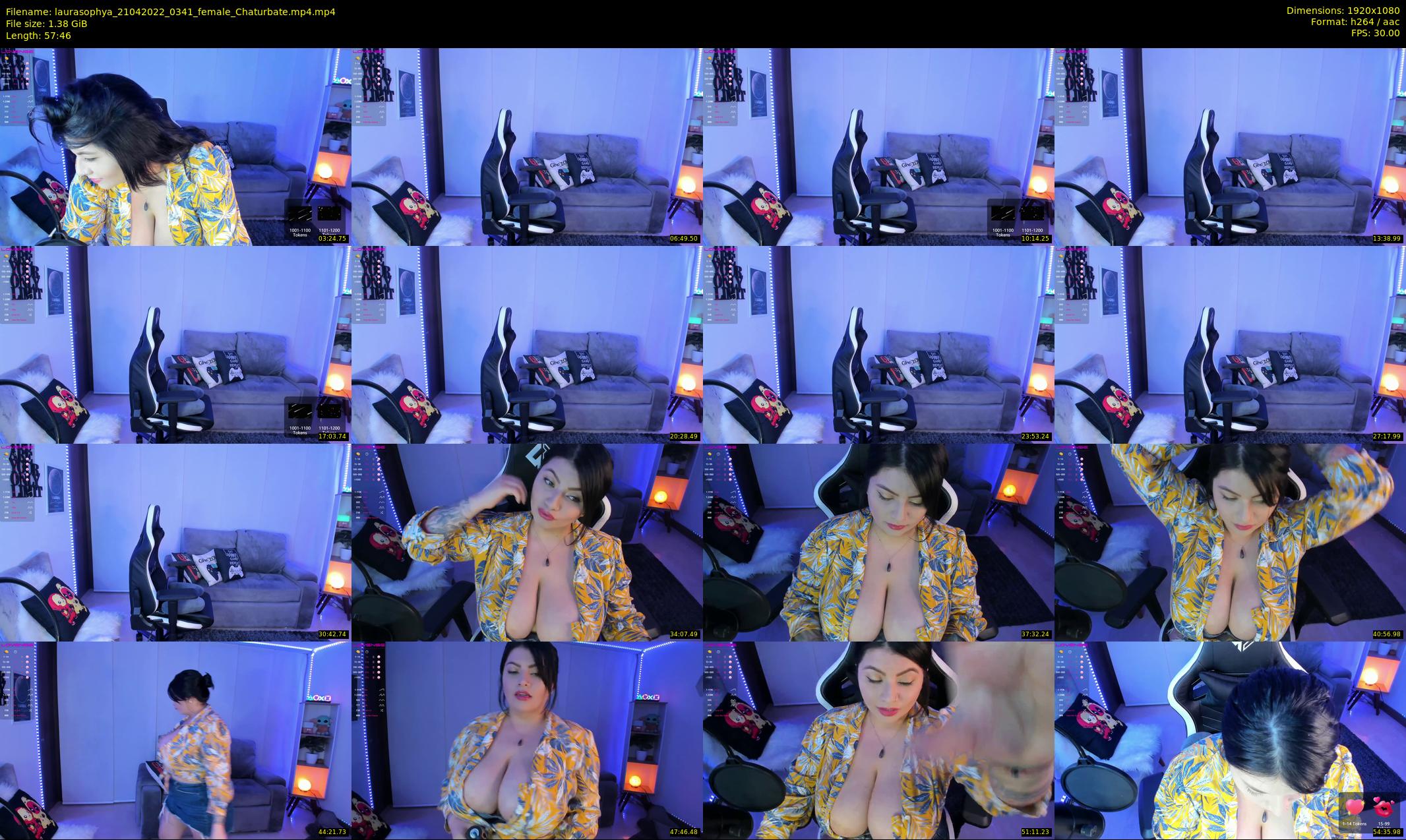 laurasophya — 58 minute Chaturbate female cam show recording, 1080p, Apr 21, 2022