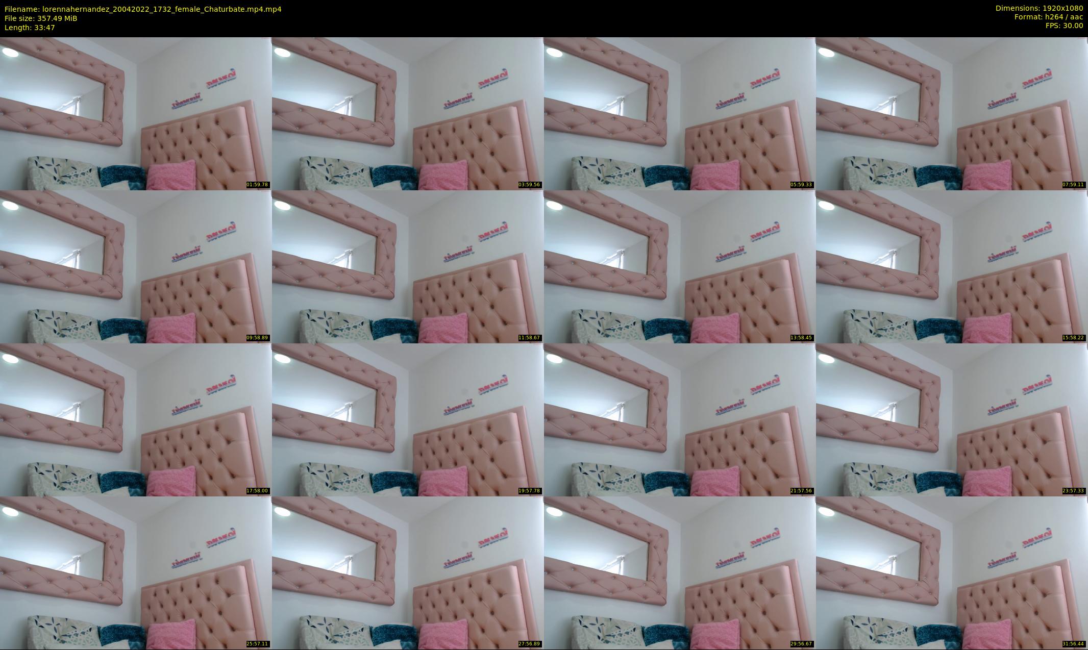 lorennahernandez — 34 minute Chaturbate female cam show recording, 1080p, Apr 20, 2022
