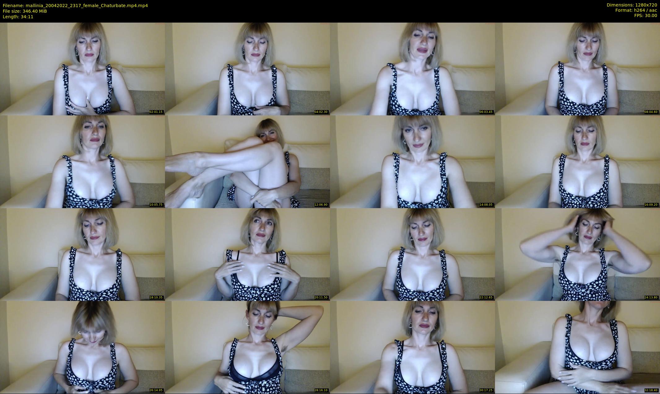 mallinia — 35 minute Chaturbate female cam show recording, 720p, Apr 20, 2022