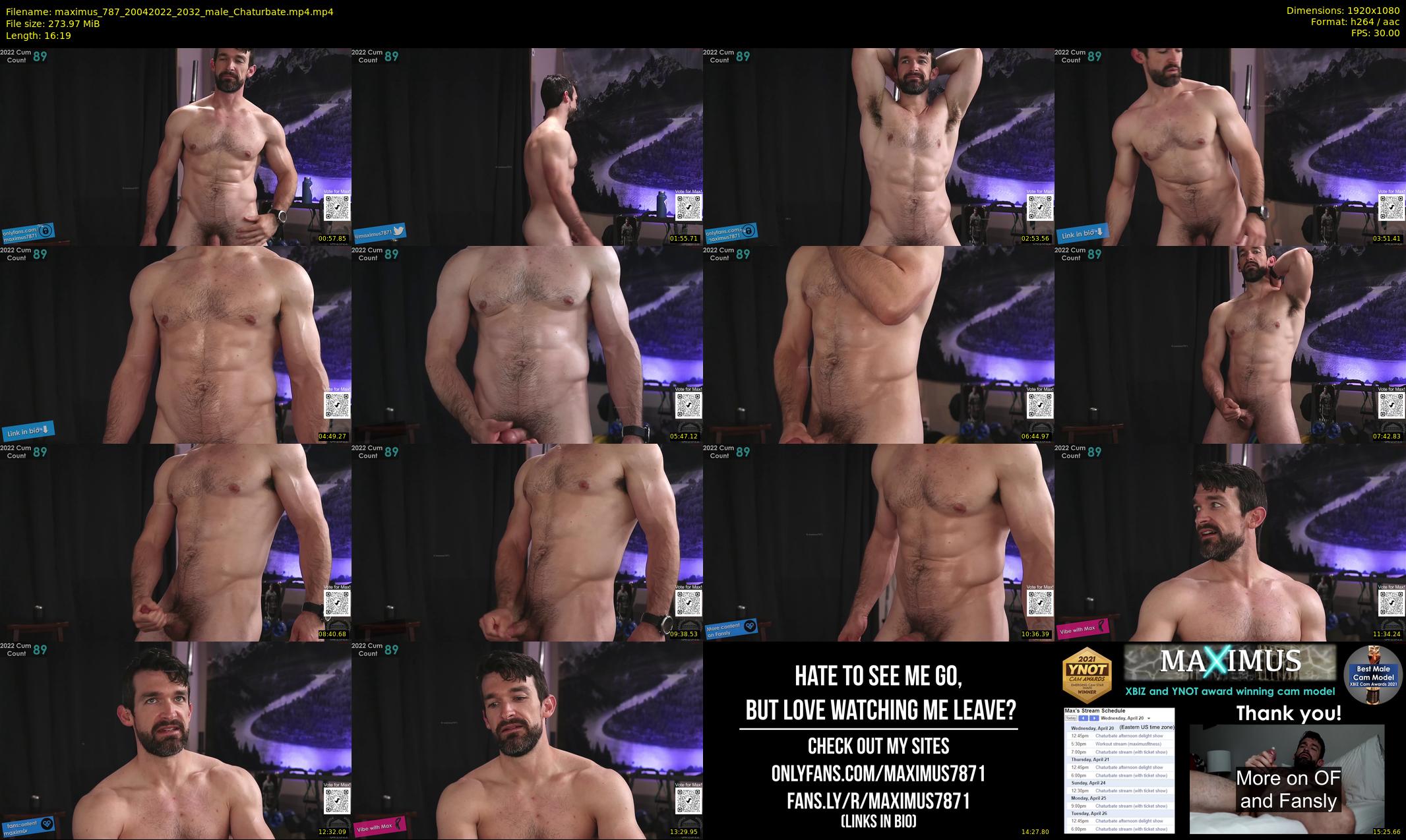 maximus_787 — 17 minute Chaturbate male cam show recording, 1080p, Apr 20, 2022