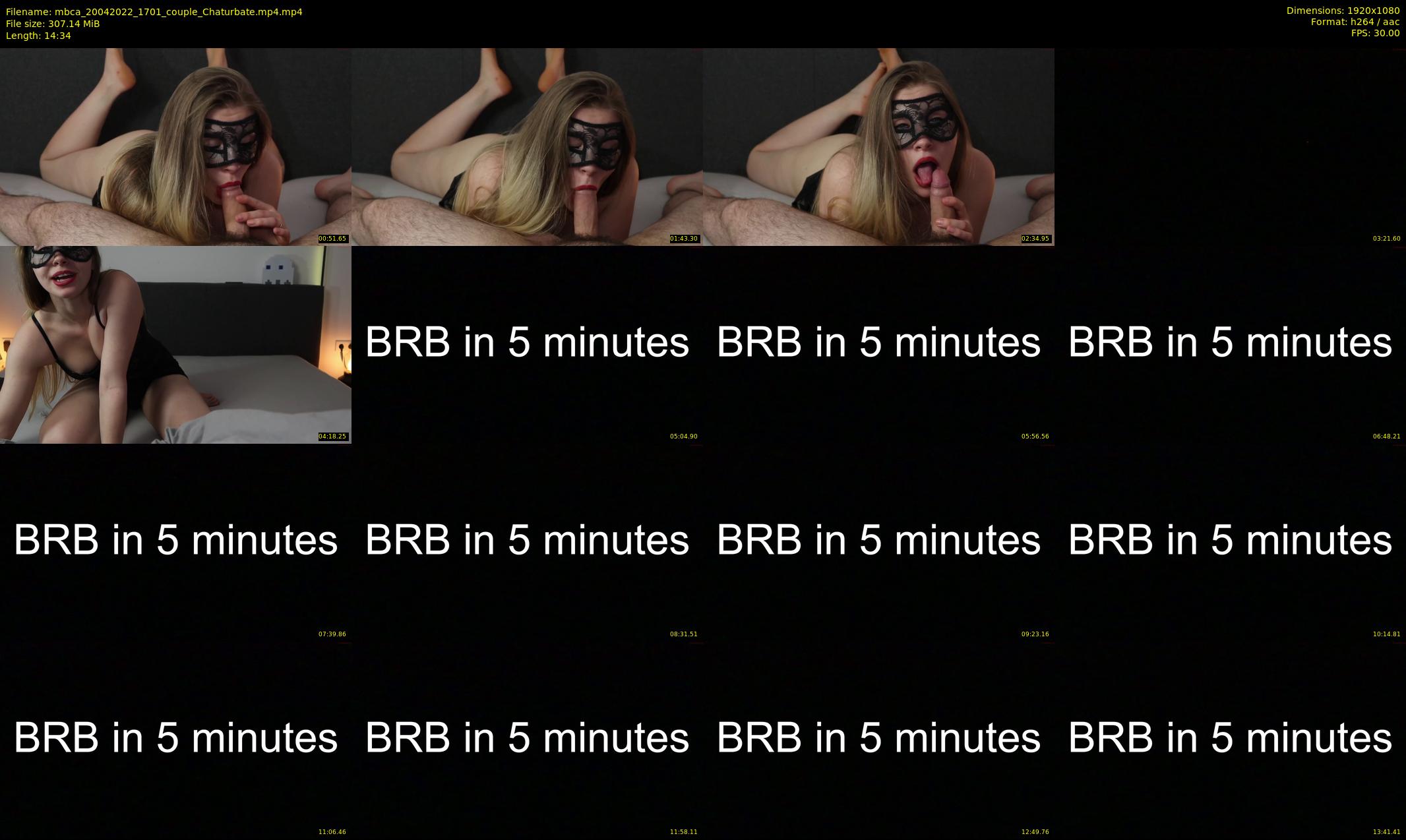 mbca — 15 minute Chaturbate couple cam show recording, 1080p, Apr 20, 2022