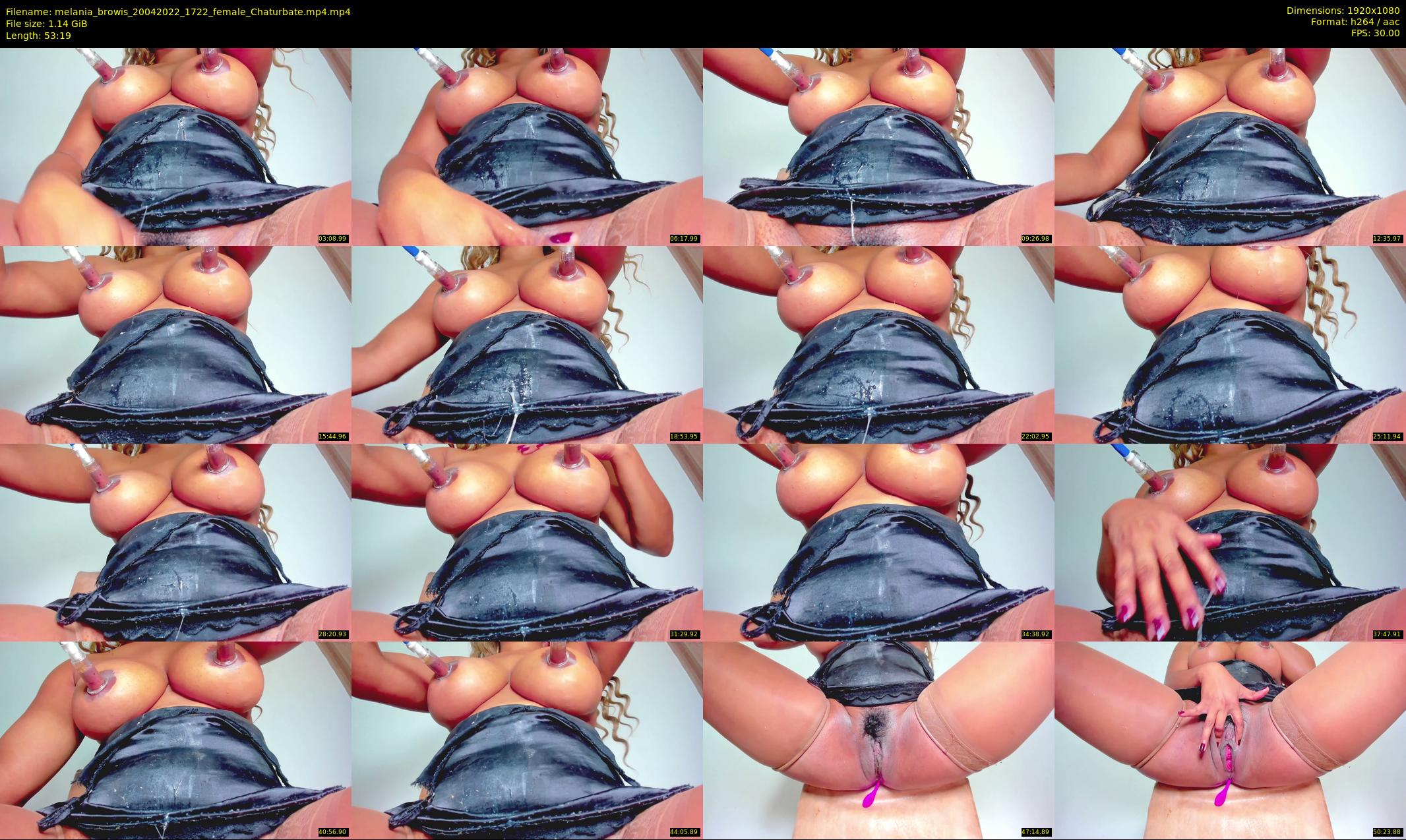 melania_browis — 54 minute Chaturbate female cam show recording, 1080p, Apr 20, 2022
