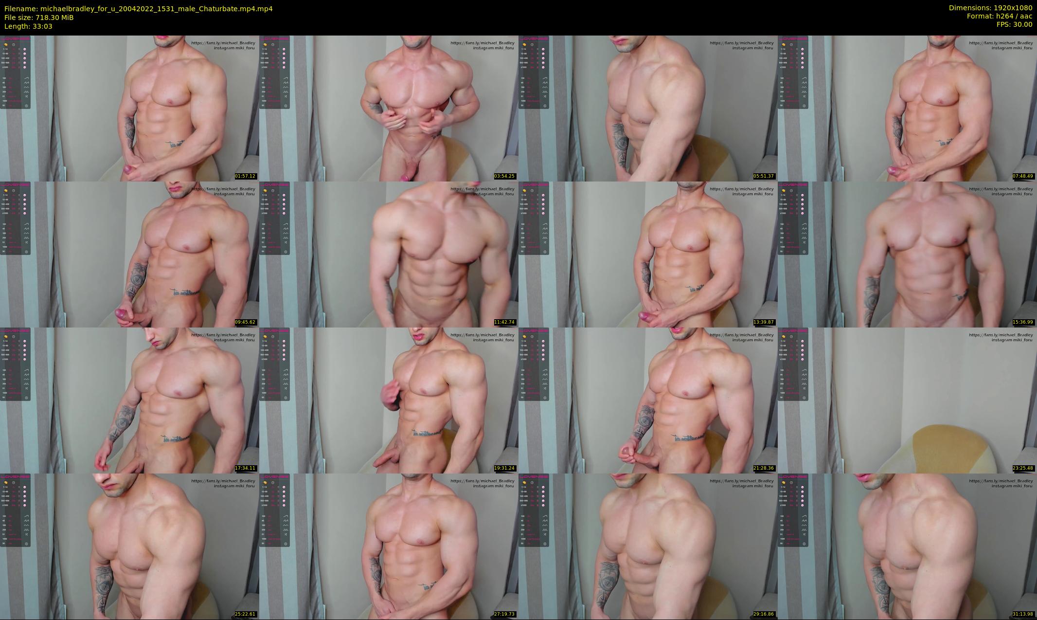 michaelbradley_for_u — 34 minute Chaturbate male cam show recording, 1080p, Apr 20, 2022