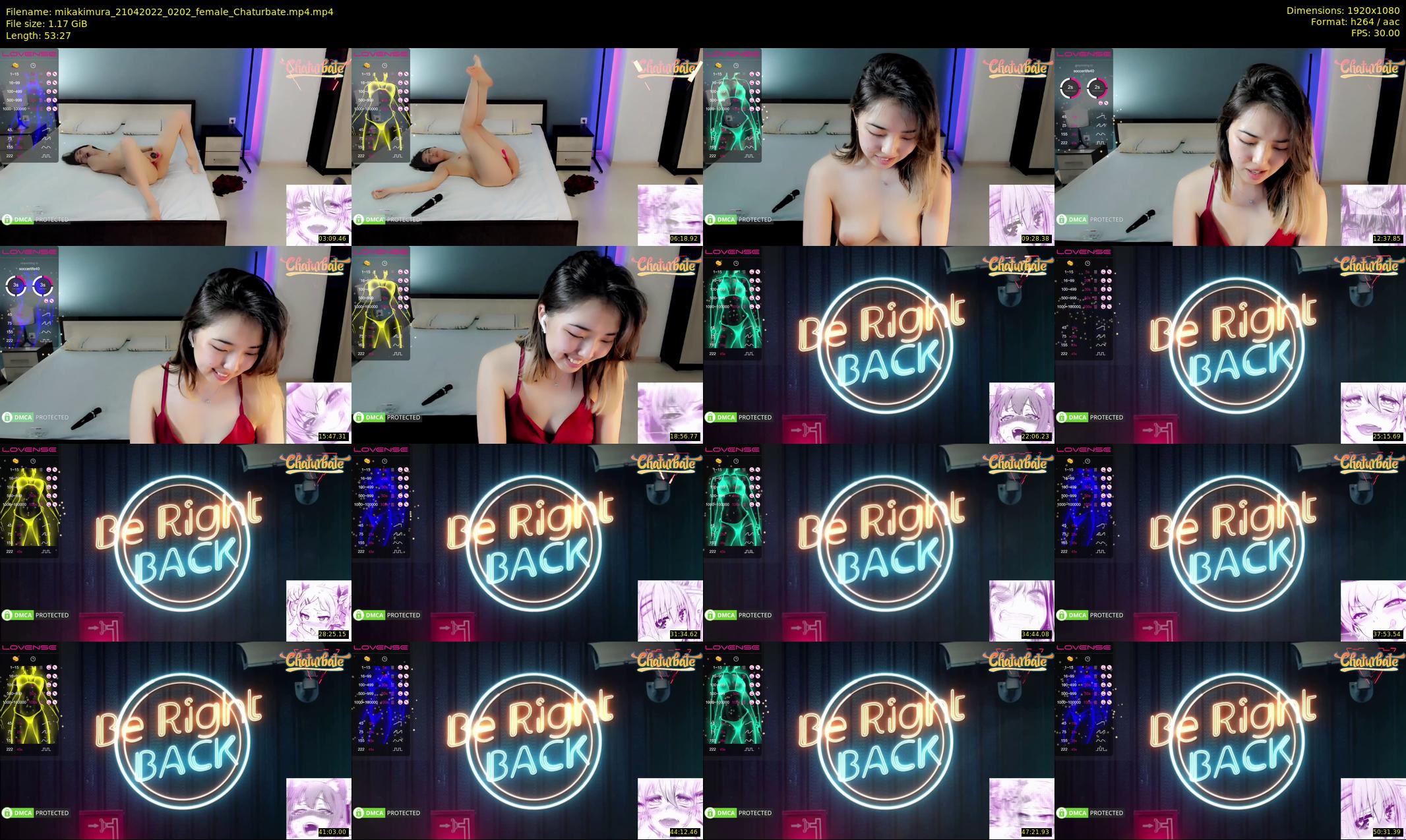 mikakimura — 54 minute Chaturbate female cam show recording, 1080p, Apr 21, 2022