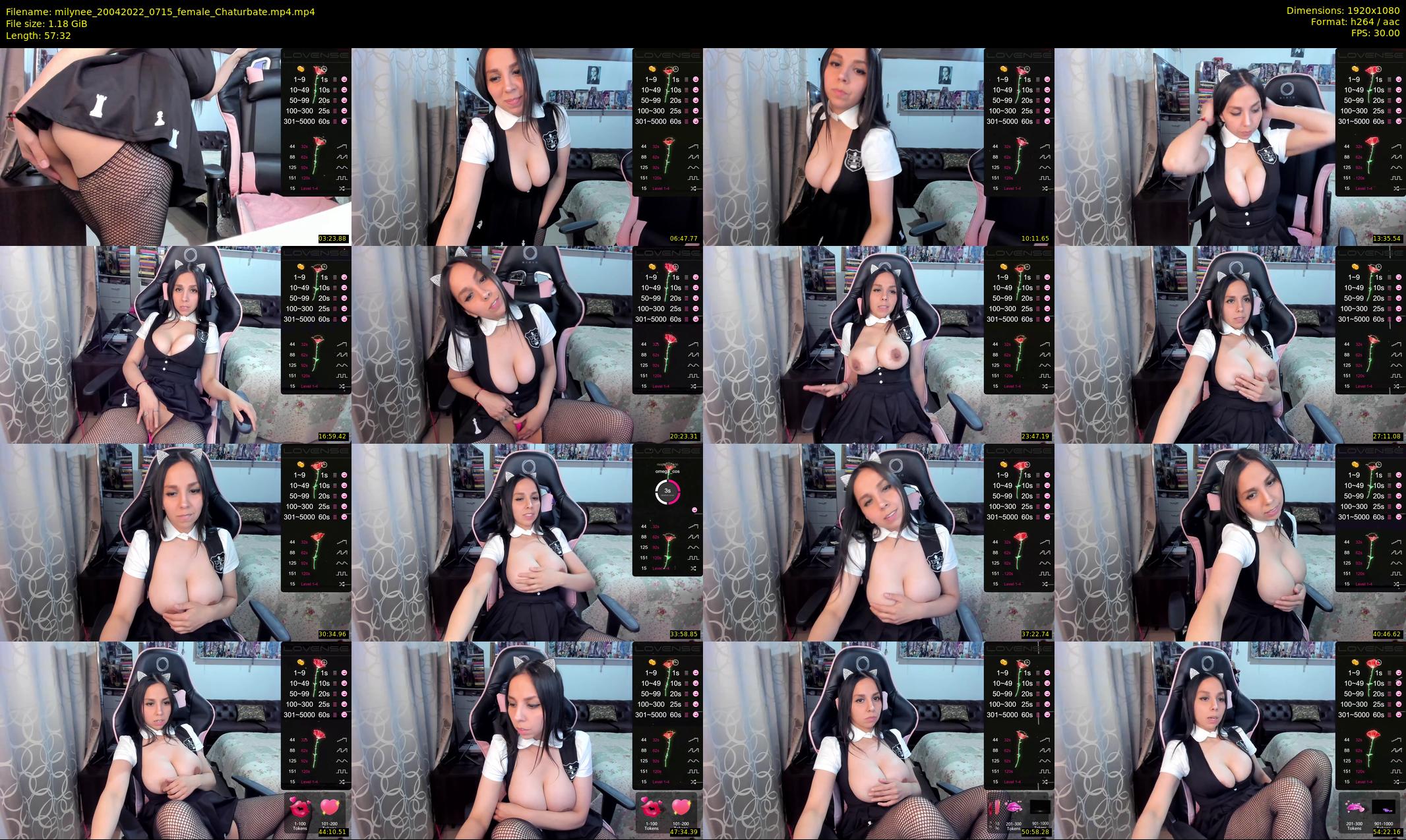 milynee — 58 minute Chaturbate female cam show recording, 1080p, Apr 20, 2022