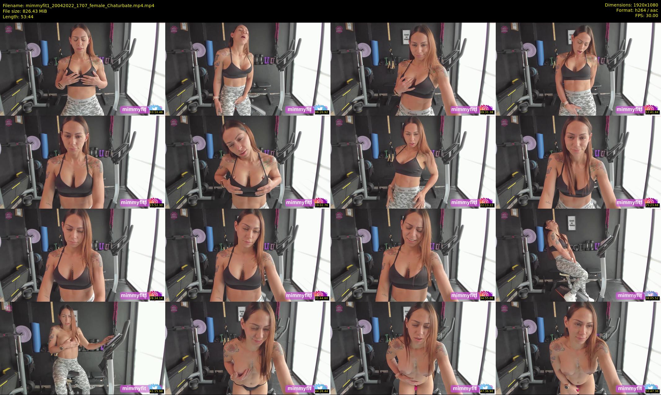 mimmyfit1 — 54 minute Chaturbate female cam show recording, 1080p, Apr 20, 2022